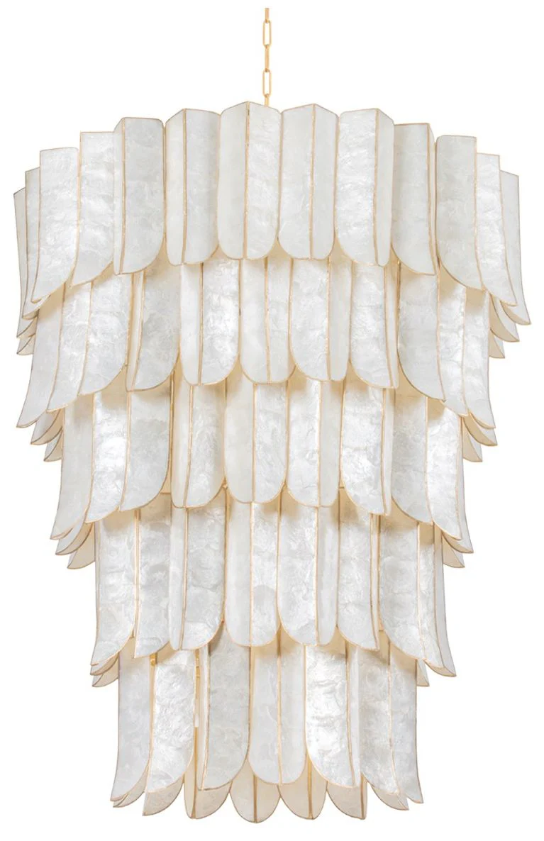 Corbett-Standard Cartagena 39.5 in. Vintage Gold Leaf Chandelier - Image 1