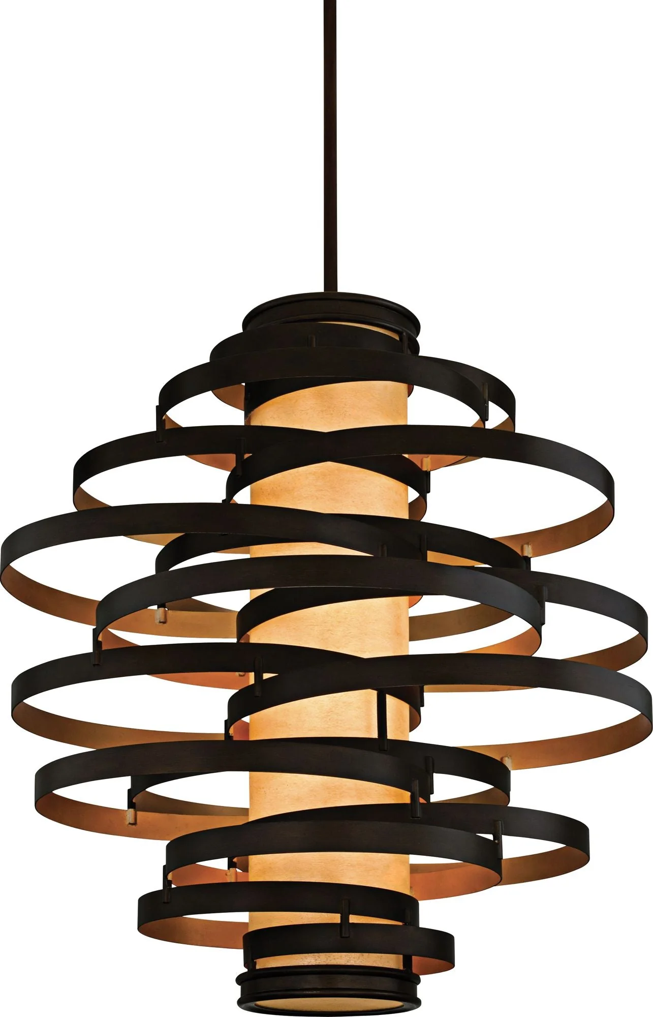 Corbett Vertigo 45" Wide Bronze Pendant Light - Image 2