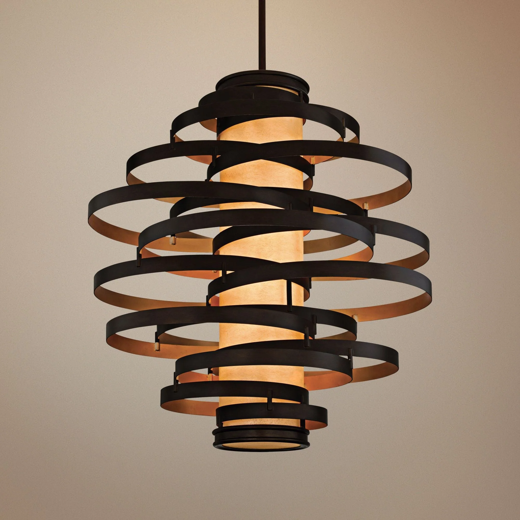 Corbett Vertigo 45" Wide Bronze Pendant Light - Image 1