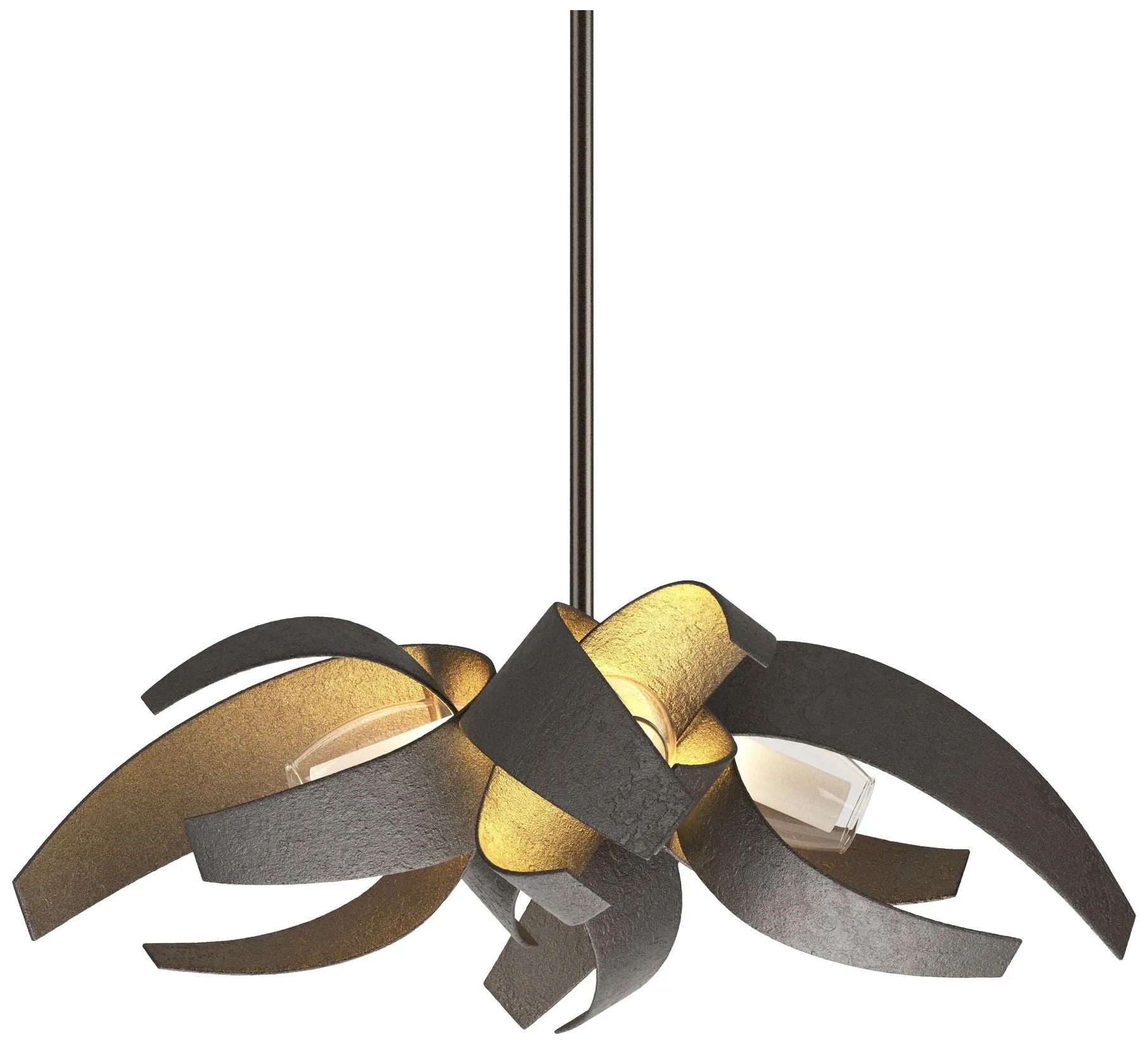 Corona 18.25"W Oil Rubbed Bronze Standard Pendant w/ Frosted Shade - Image 1