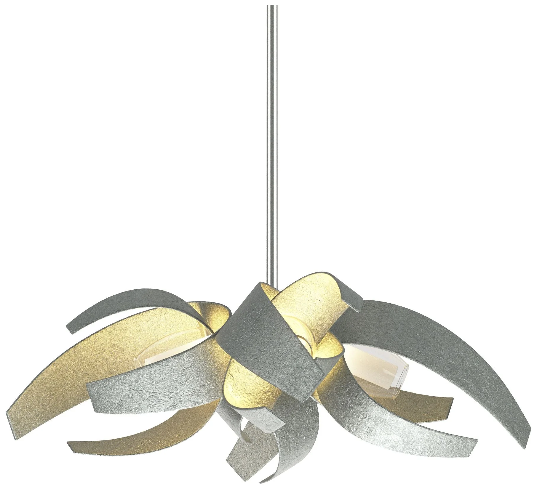 Corona 18.25"W Small  Short Pendant w/ Frosted Shade - Image 1