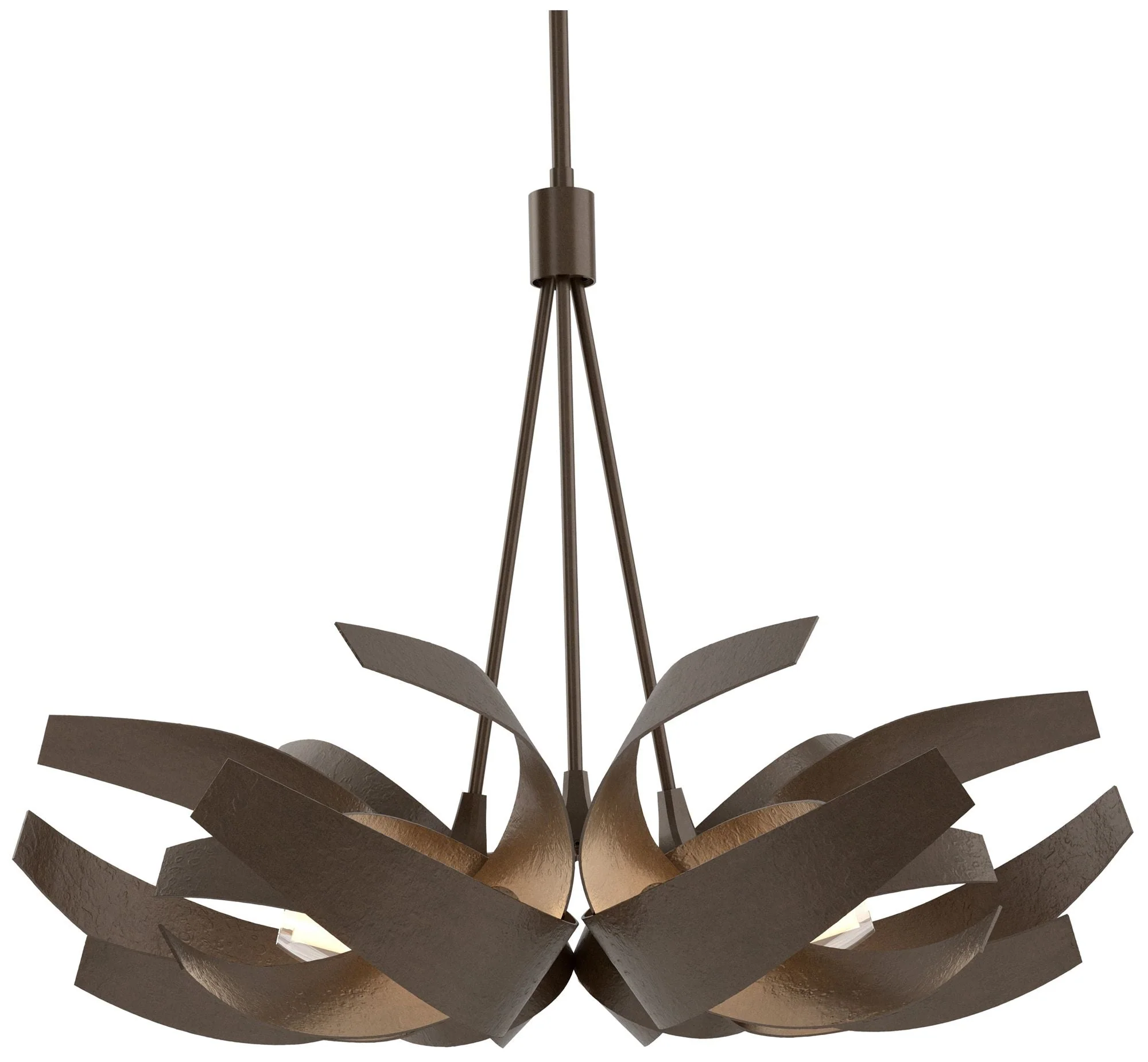 Corona 26.9" Wide Bronze Pendant With Frosted Diffuser Shade - Image 1