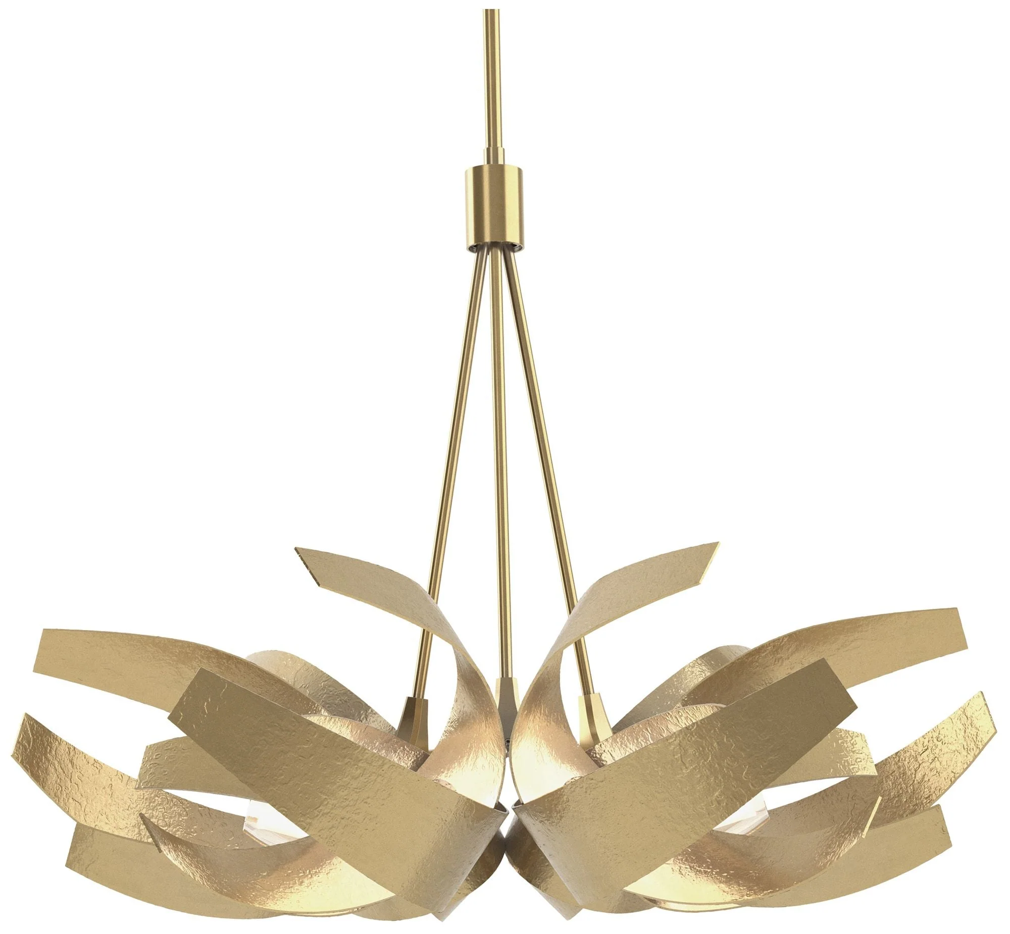 Corona 26.9" Wide Modern Brass Pendant With Frosted Diffuser Shade - Image 1
