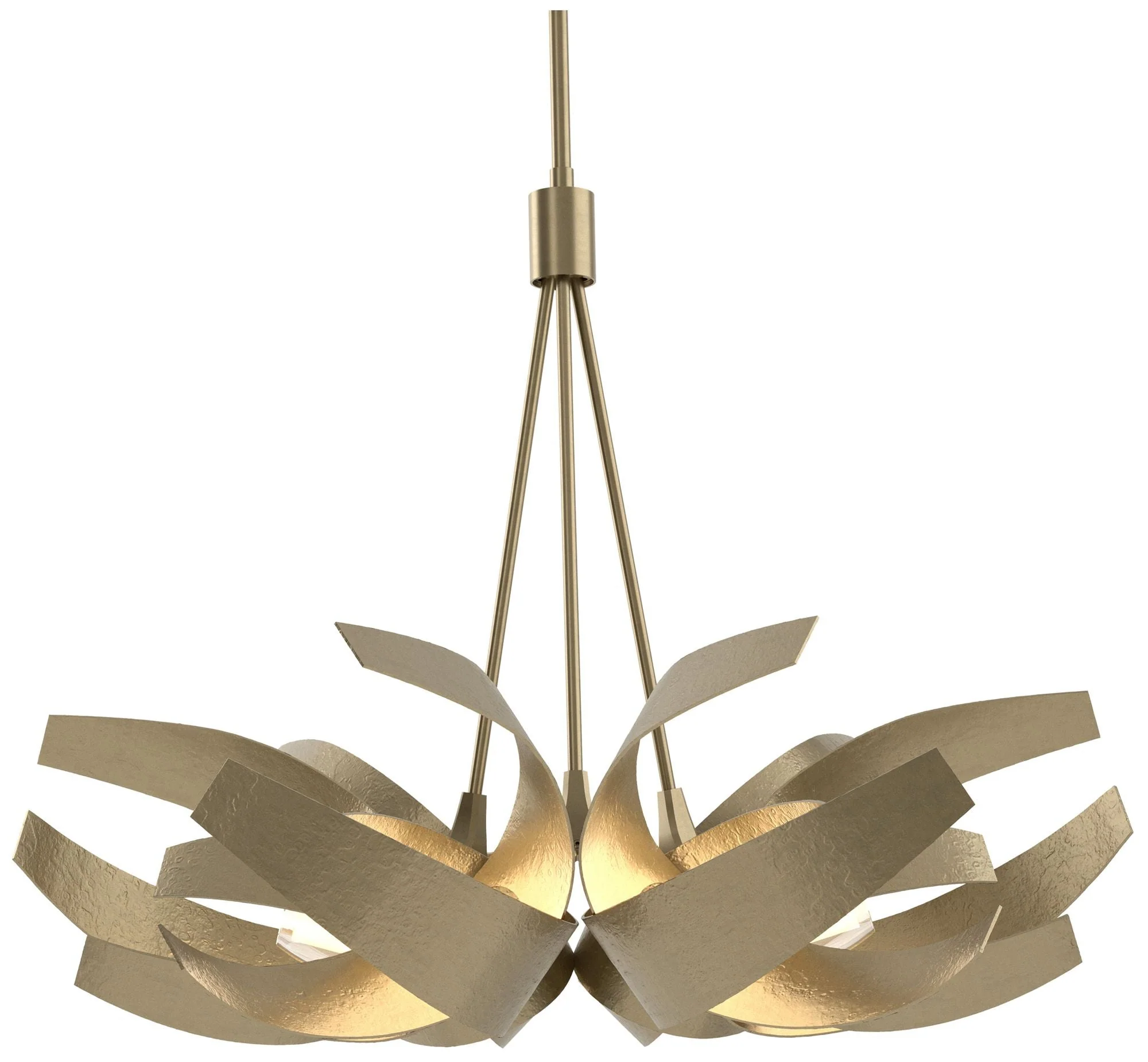 Corona 26.9" Wide Soft Gold Pendant With Frosted Diffuser Shade - Image 1