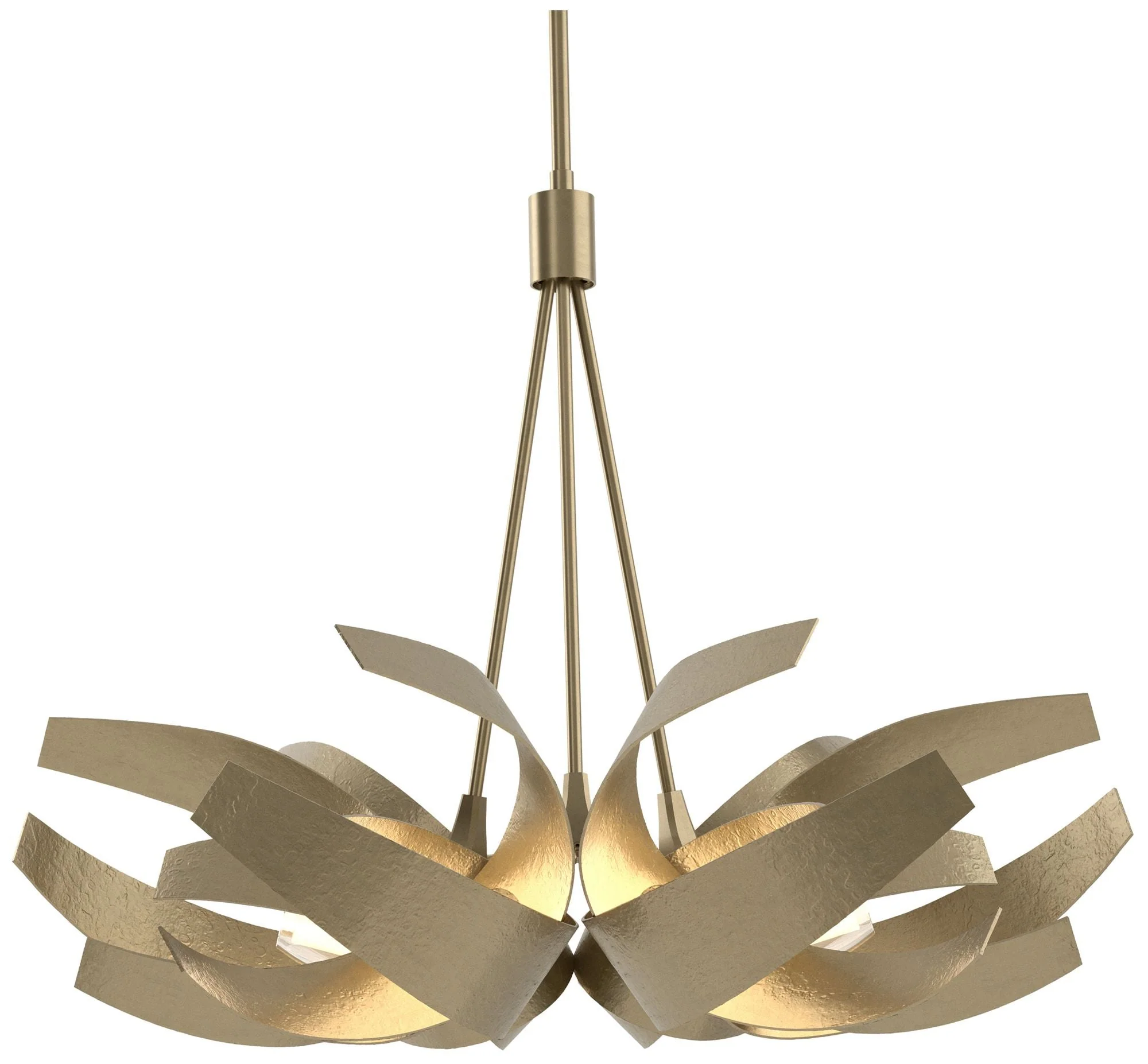 Corona Pendant - Gold - Clear - Frosted Diffuser - Image 1