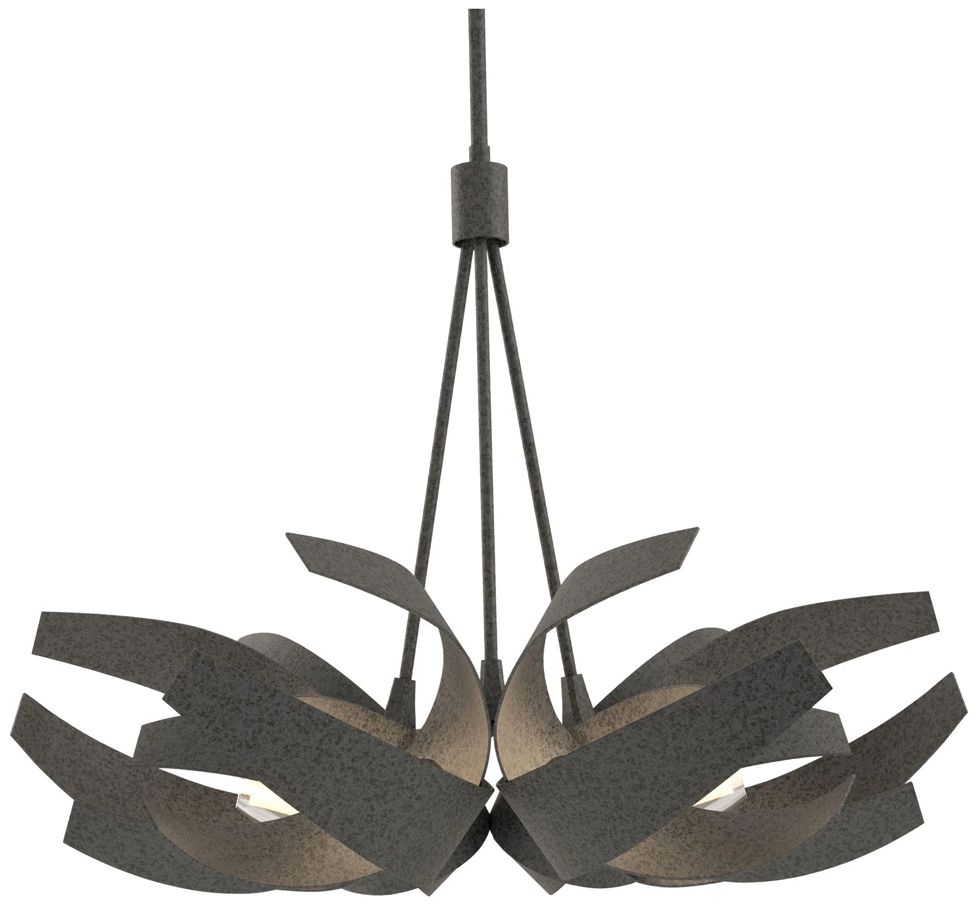 Corona Pendant - Iron - Clear - Frosted Diffuser - Image 1