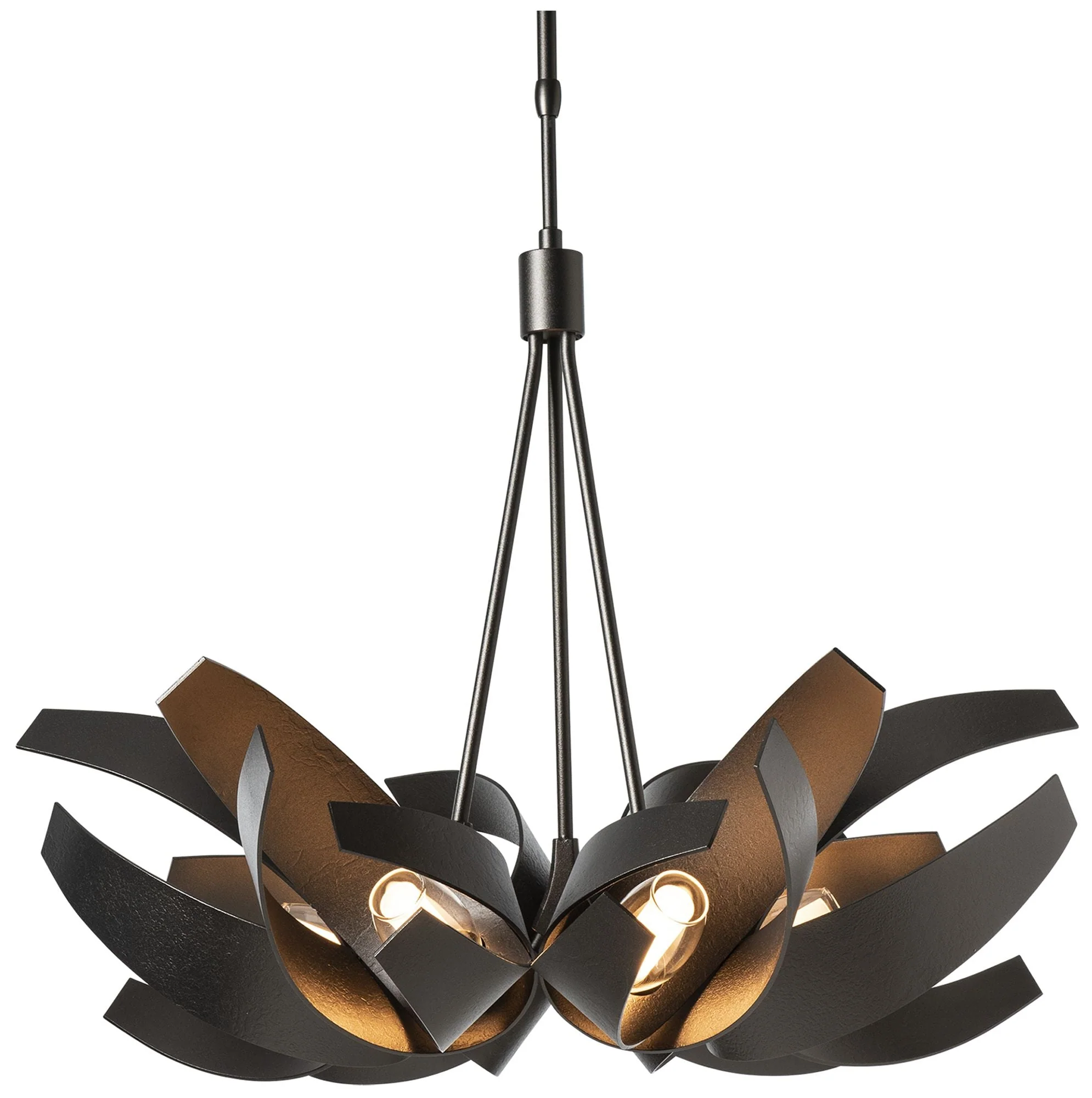 Corona Pendant - Oil Rubbed Bronze Finish - Clear Glass - Standard Height - Image 1