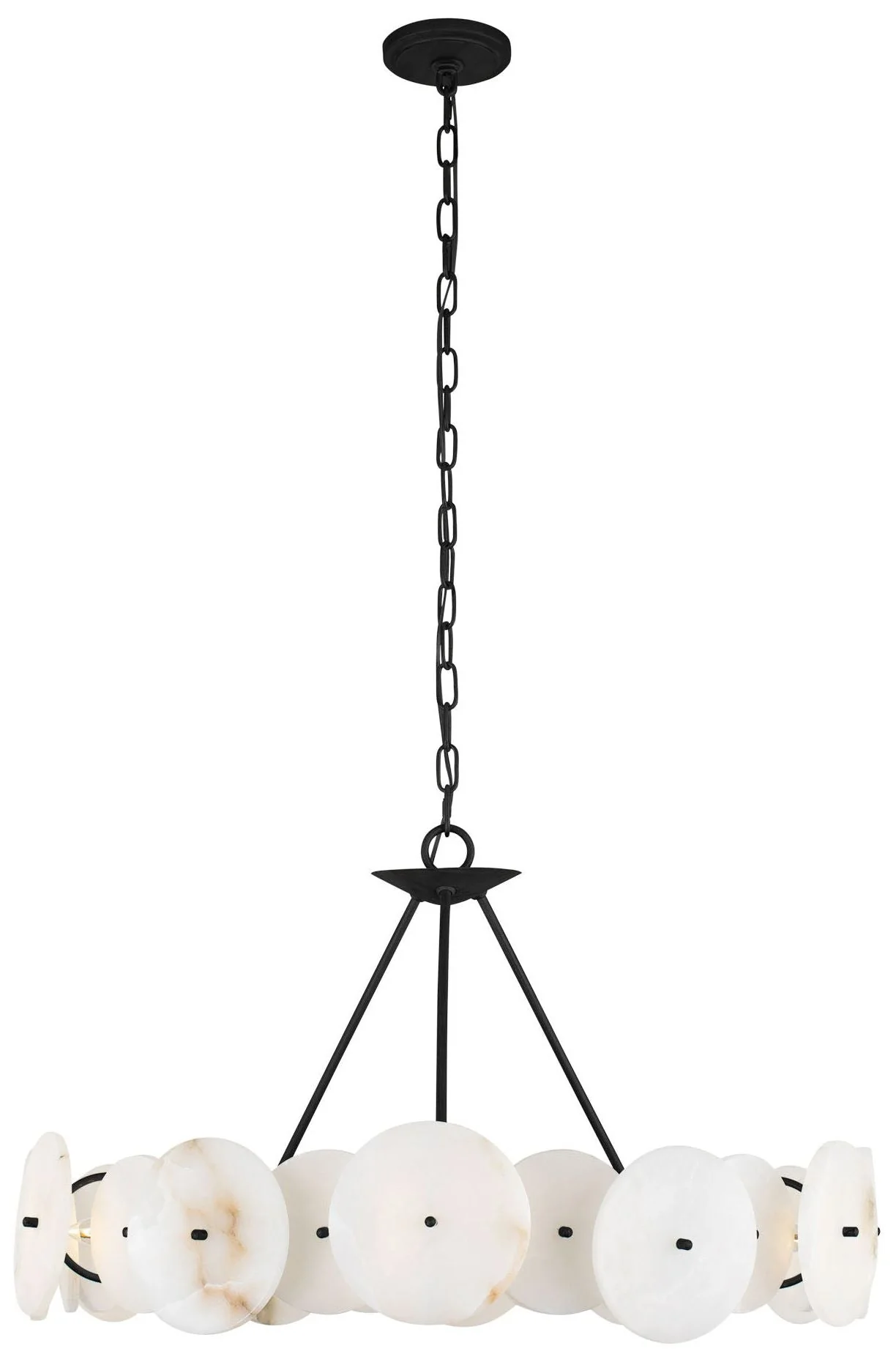 Cosmos 6-Lt Chandelier - Matte Black - Image 1