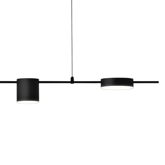 Counterpoint 63 3/4"W Black LED Kitchen Island Light Pendant - Image 2