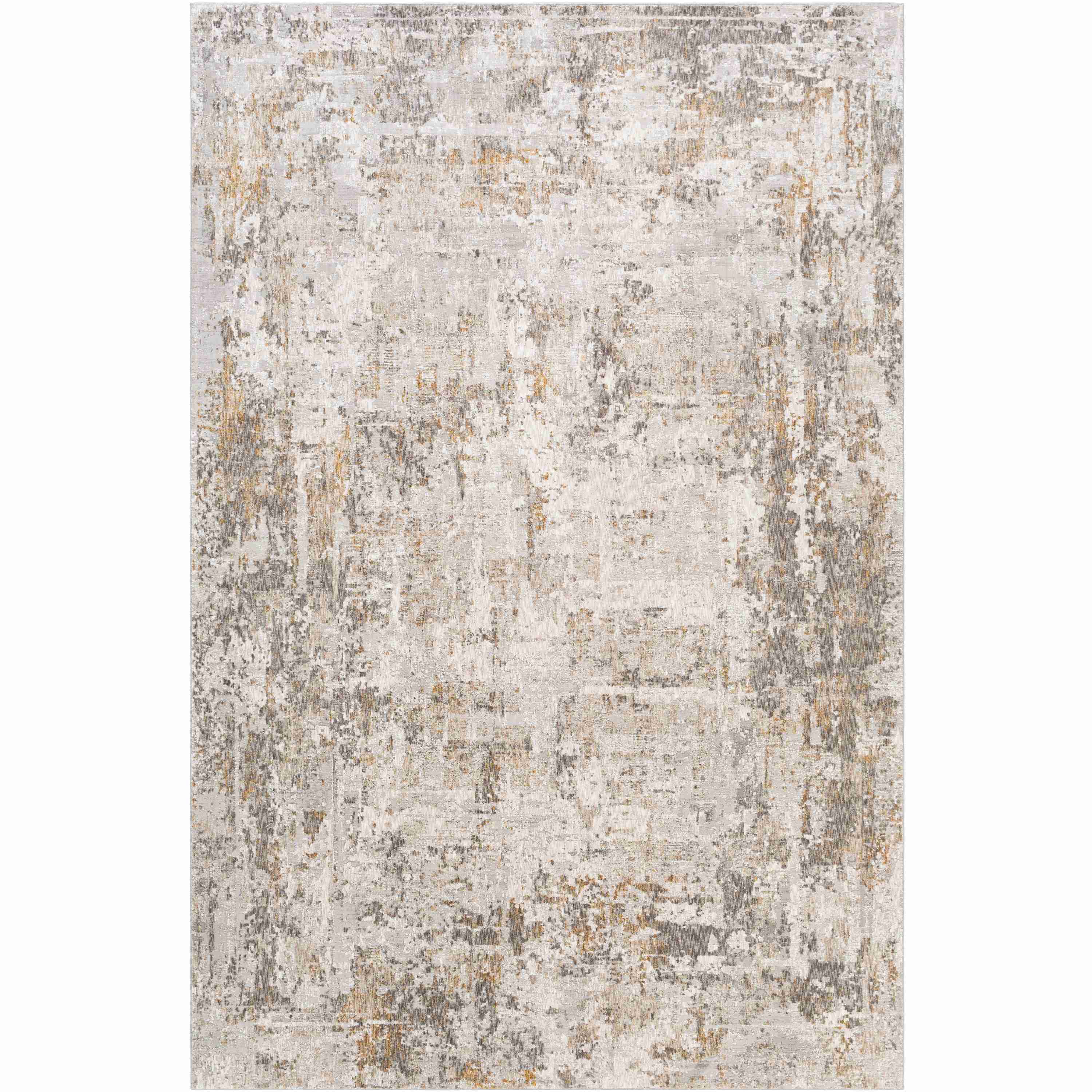 Surya Rugs Carmel Collection Light Gray, Dark Blue, Off White, Gray, Mustard & Brown Area Rug CRL-2304 - Image 3