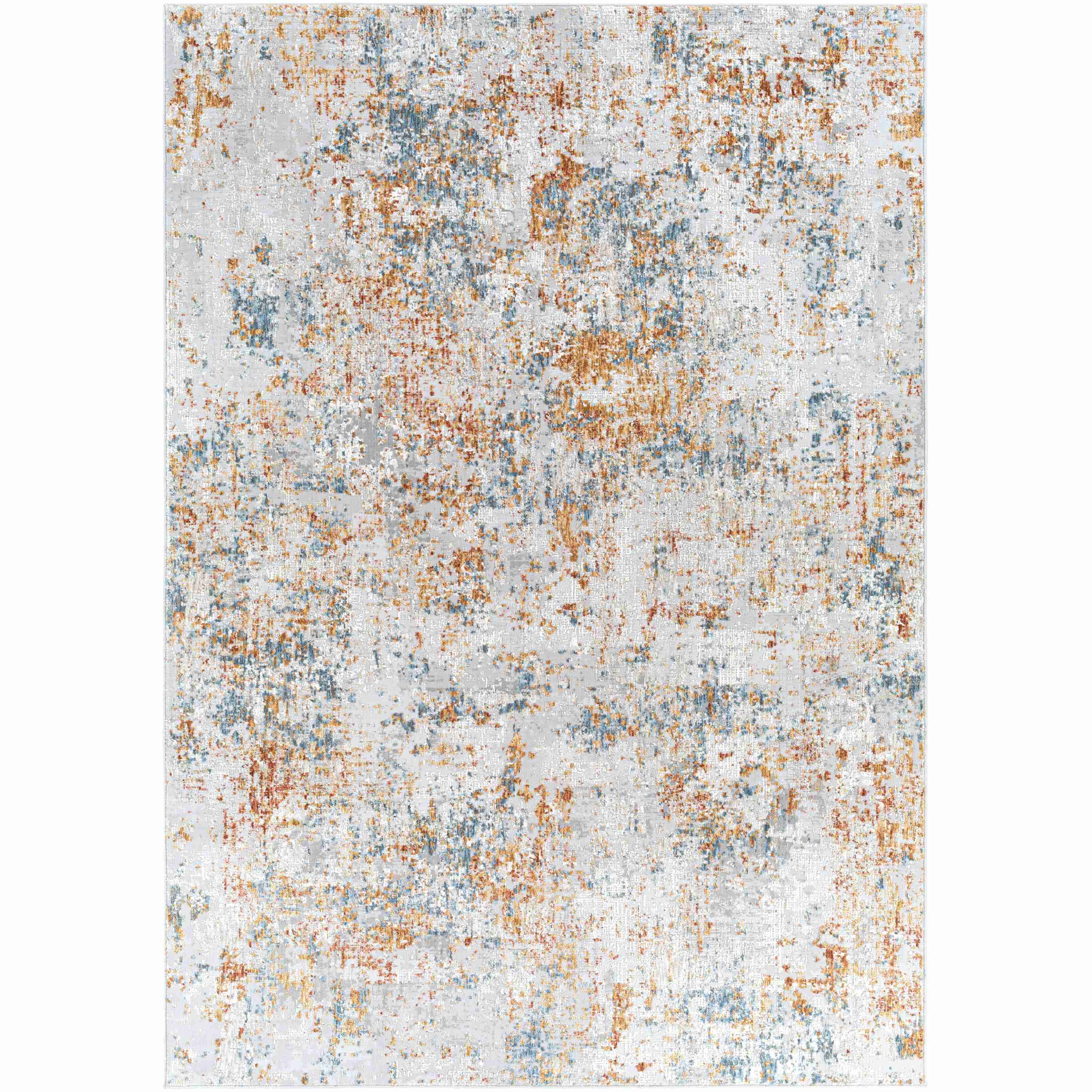 Surya Rugs Carmel Collection Taupe, Blue, Mustard, Dark Blue, Off White, Light Gray & Brown Area Rug CRL-2316 - Image 1