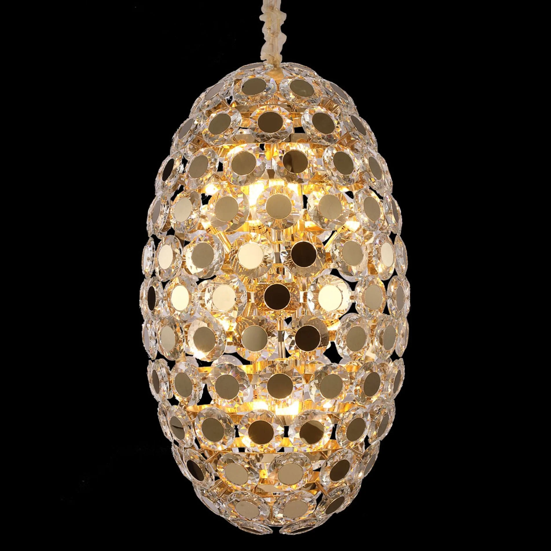 Crowne 19 1/2" Wide Gold 14-Light Oblong Sputnik Chandelier - Image 1