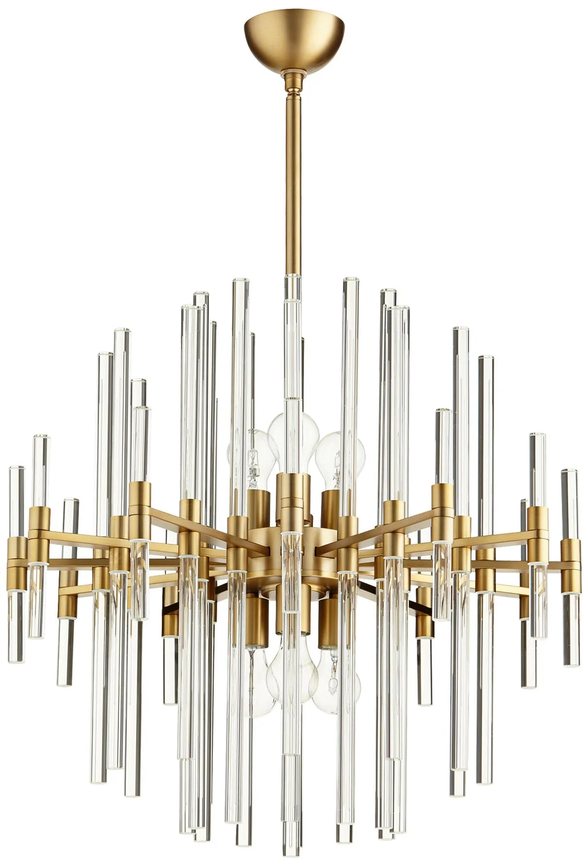 Cyan Design Quebec 26 1/4" Wide Aged Brass 6-Light Pendant - Image 2