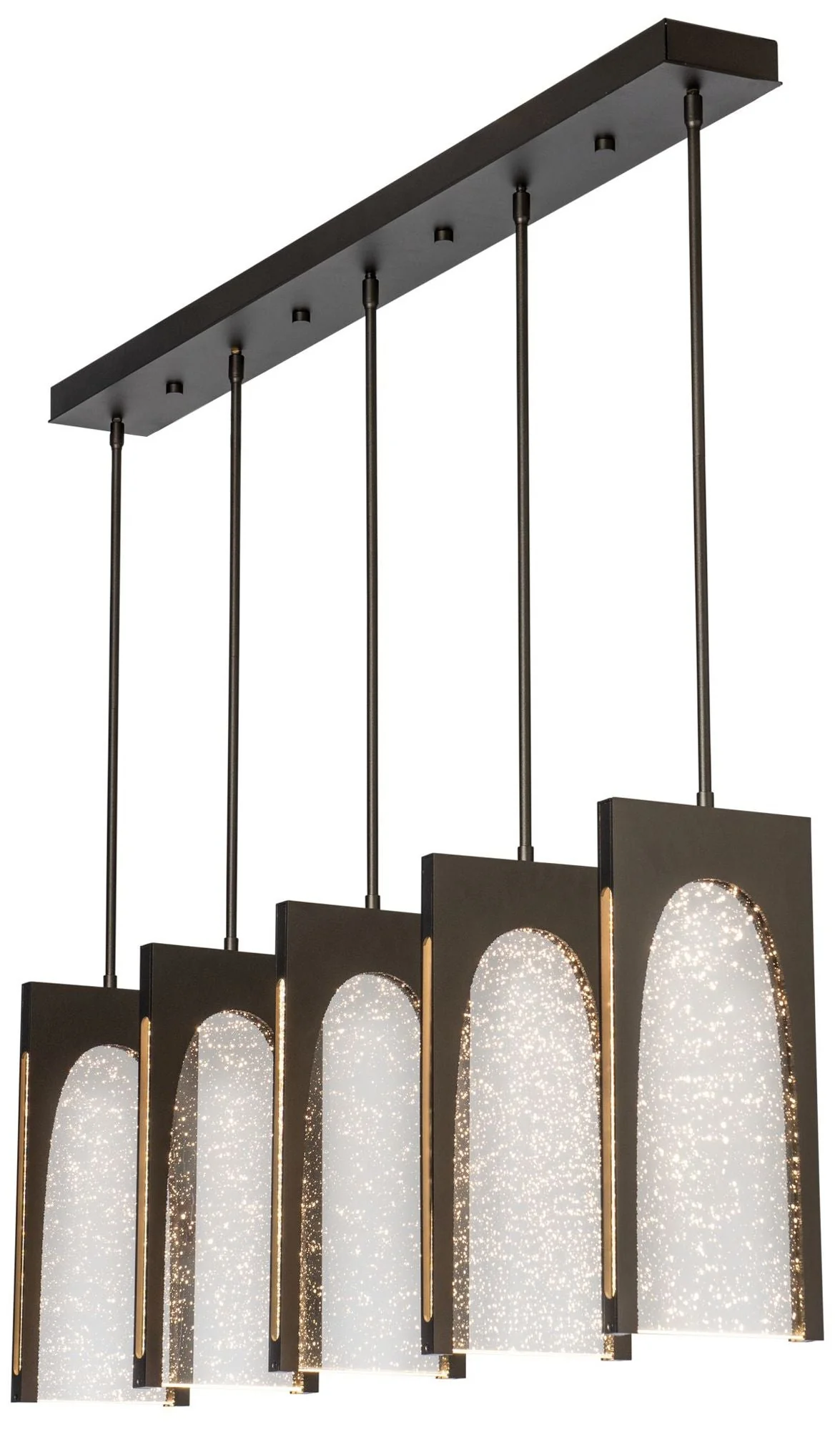 Cypress 56" Wide 5-Light Oil Rubbed Bronze Pendant - Image 1
