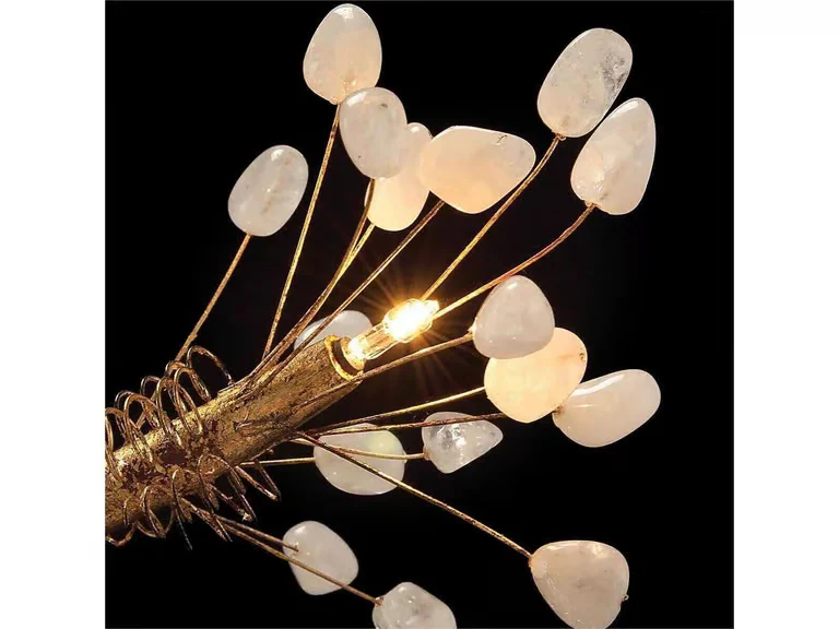 John Richard 16-Light Leah Chandelier with Antique Gold Finish and Crystal Buds - Image 2