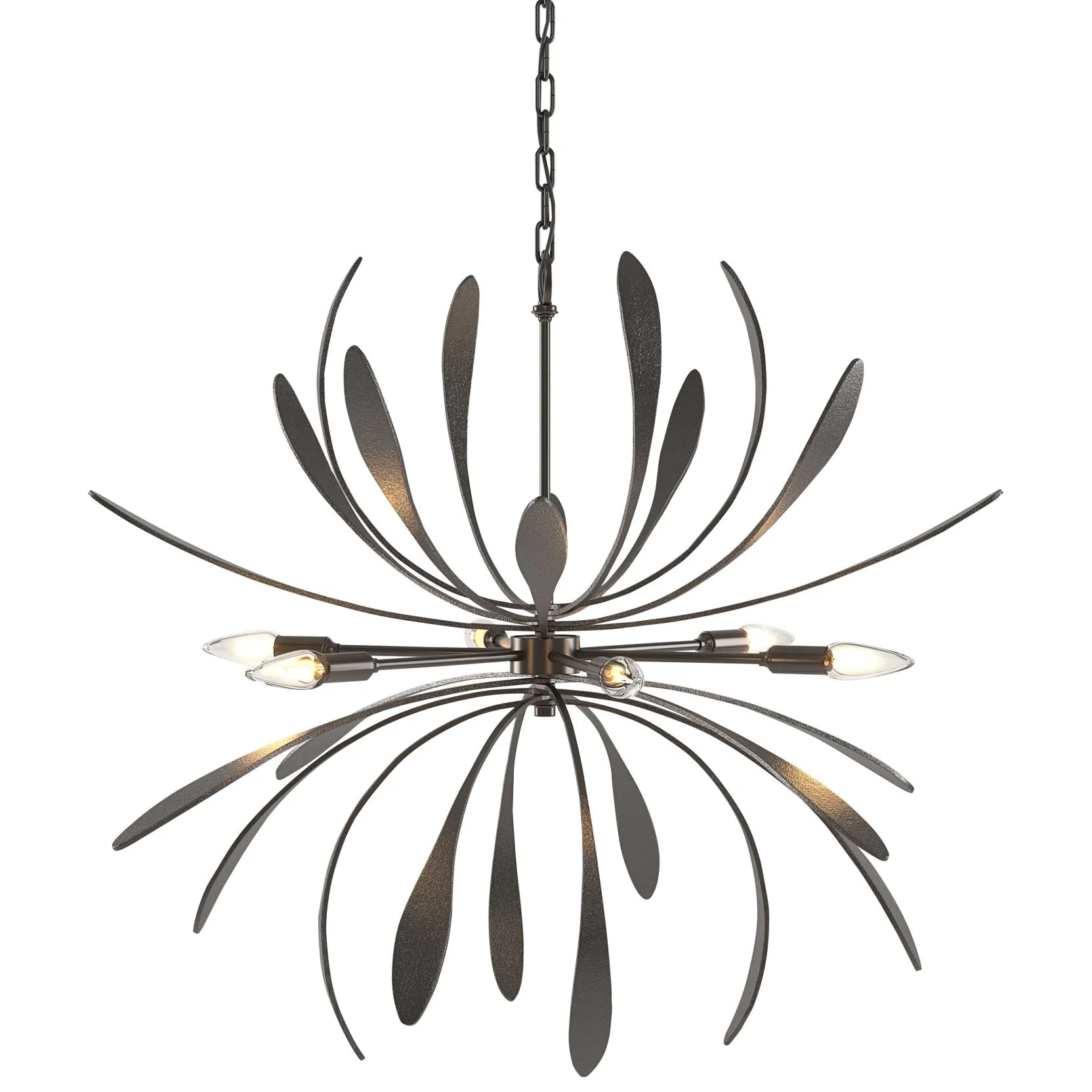 Dahlia 32 3/4" Wide Oil-Rubbed Bronze 6-Light Chandelier - Image 2