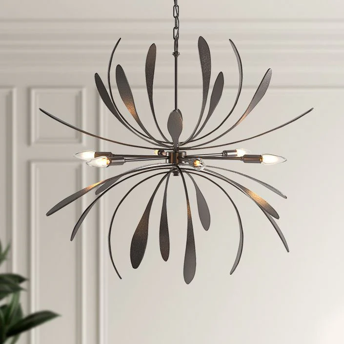 Dahlia 32 3/4" Wide Oil-Rubbed Bronze 6-Light Chandelier - Image 1