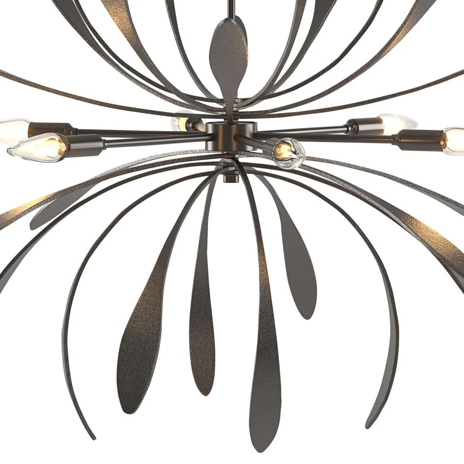 Dahlia 32 3/4" Wide Oil-Rubbed Bronze 6-Light Chandelier - Image 3