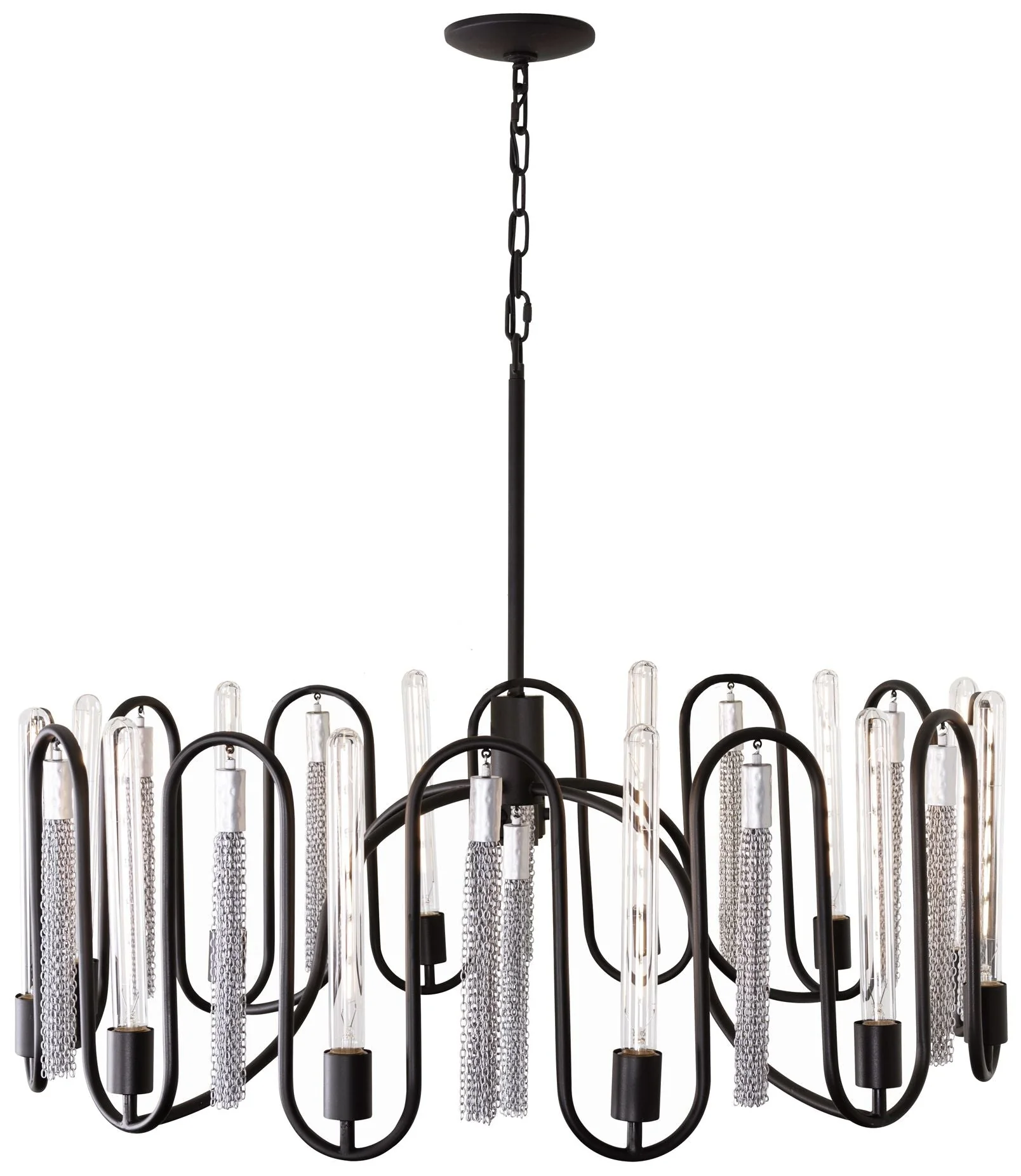 Darden 12-Lt Pendant - Painted Chrome - Image 1