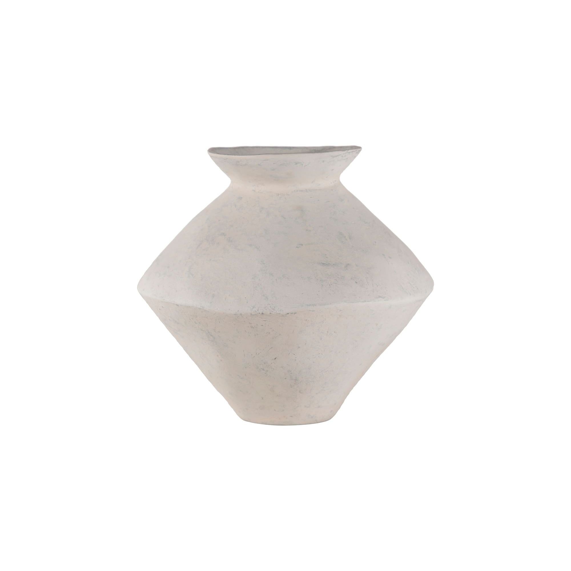 Moe's Home Raja Medium Decorative Vessel White - Image 1