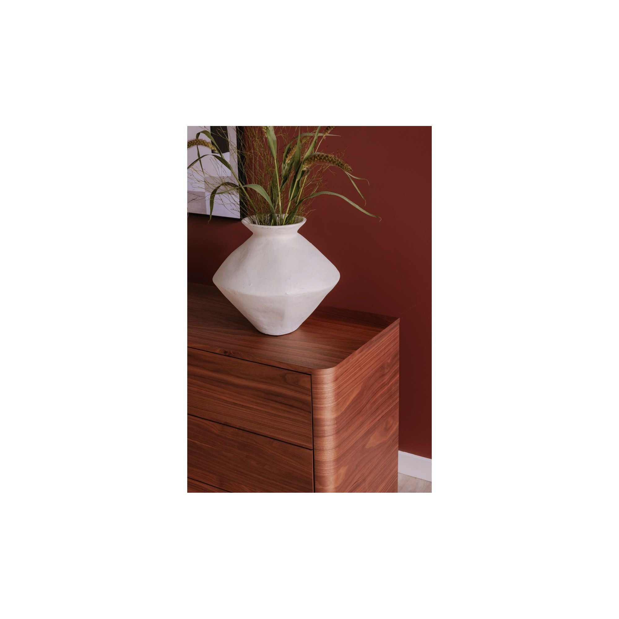 Moe's Home Raja Medium Decorative Vessel White - Image 3