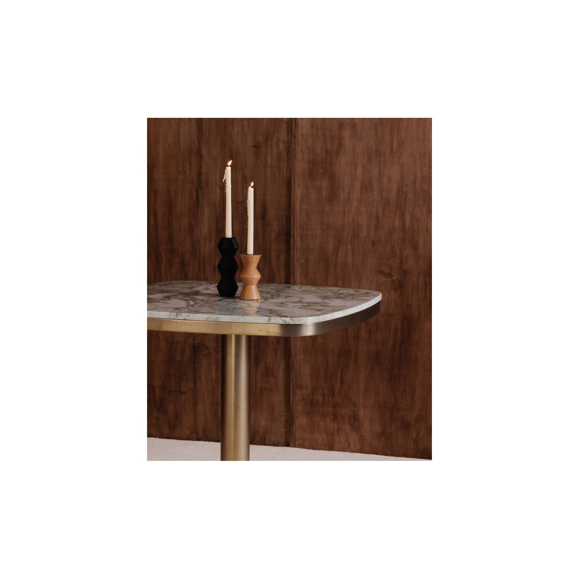 Moe's Home Sequence Small Wooden Candle Holder Brown - Image 2