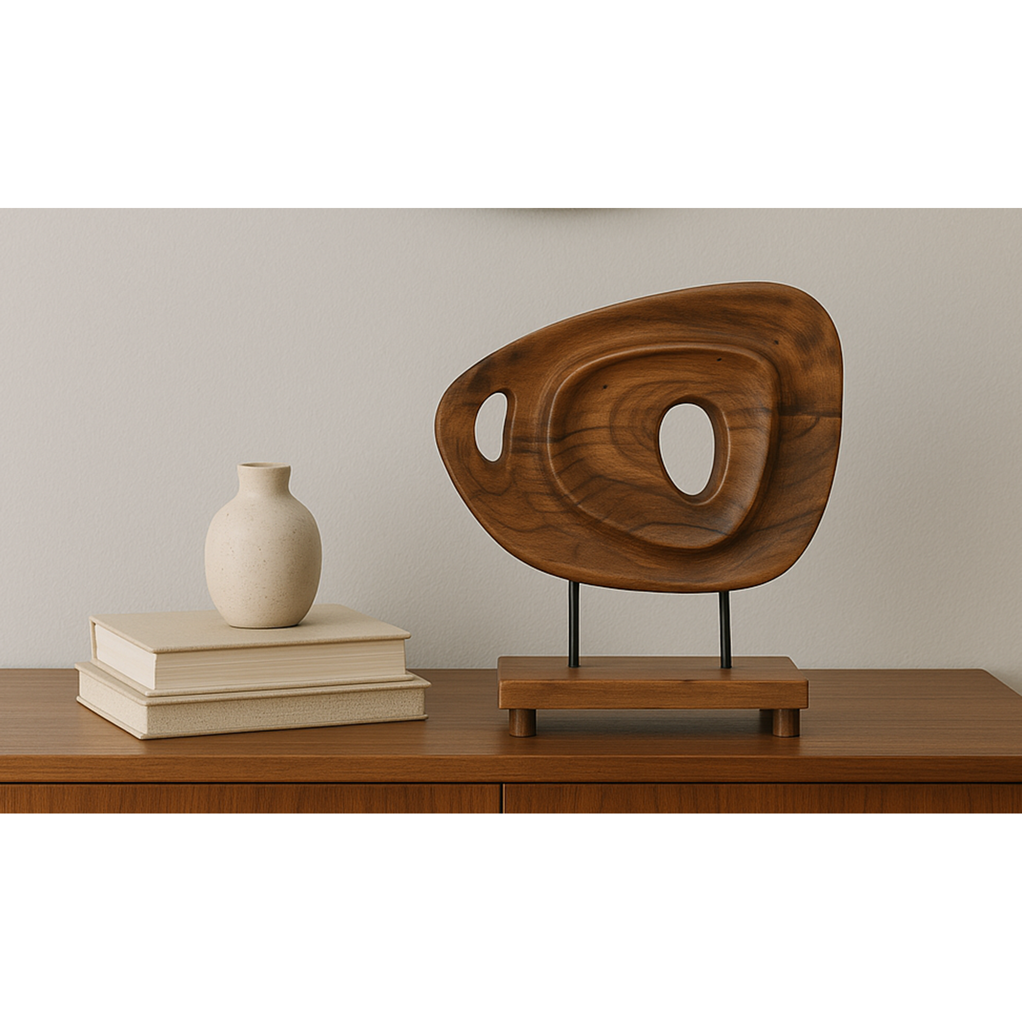 Moe's Home Saddler Sculpture Natural Acacia - Image 2