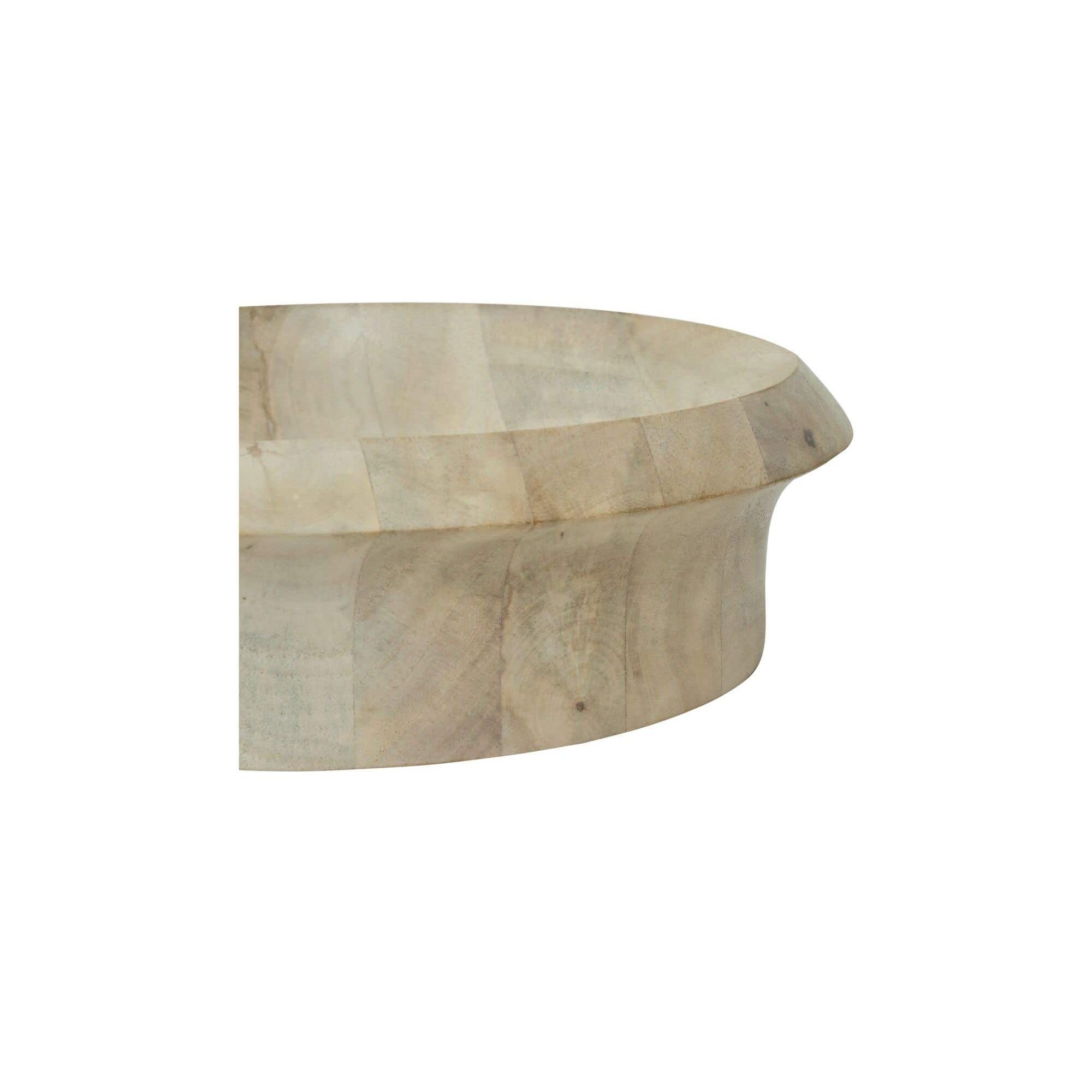 Moe's Home Olen Bowl White Wash - Image 3