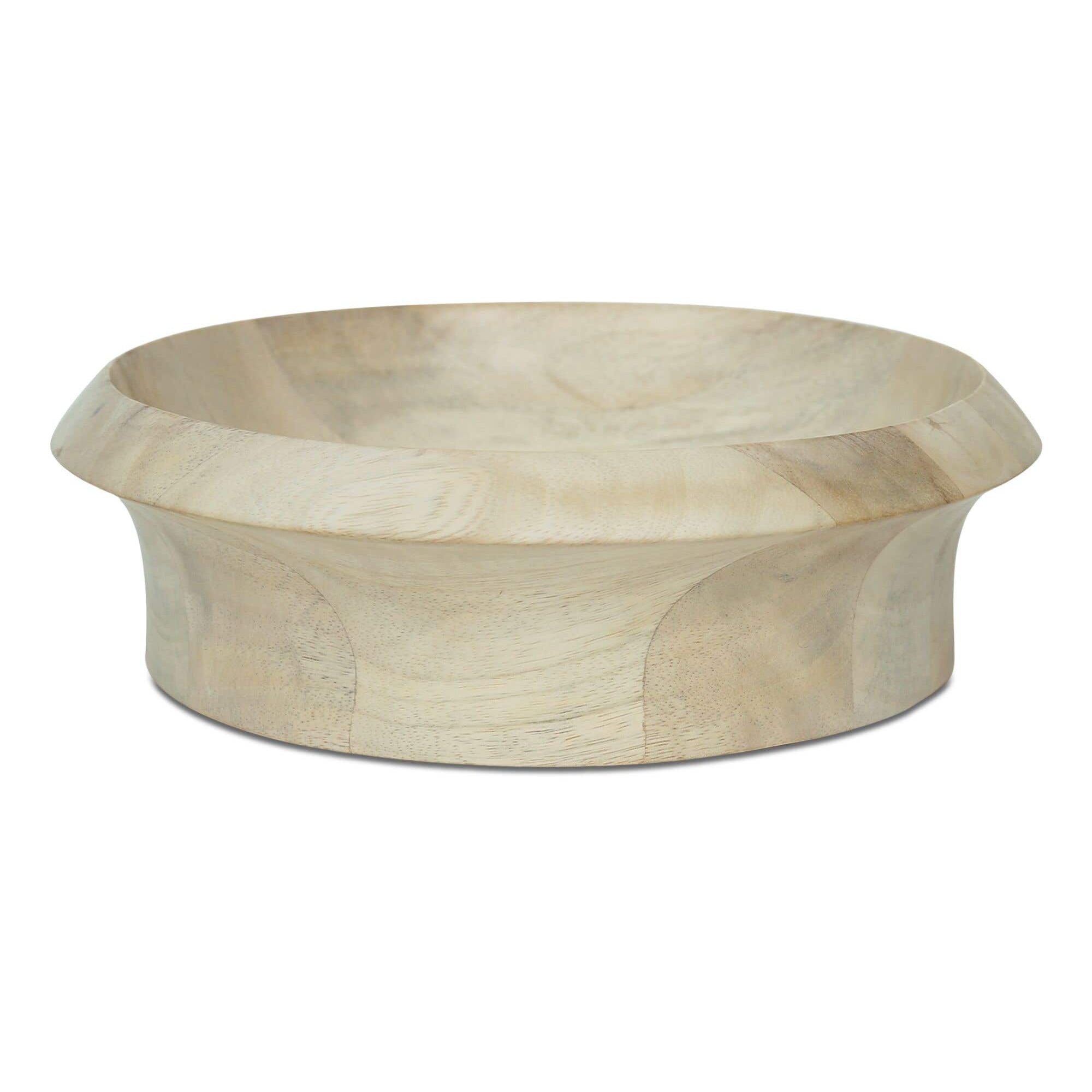 Moe's Home Olen Bowl White Wash - Image 1