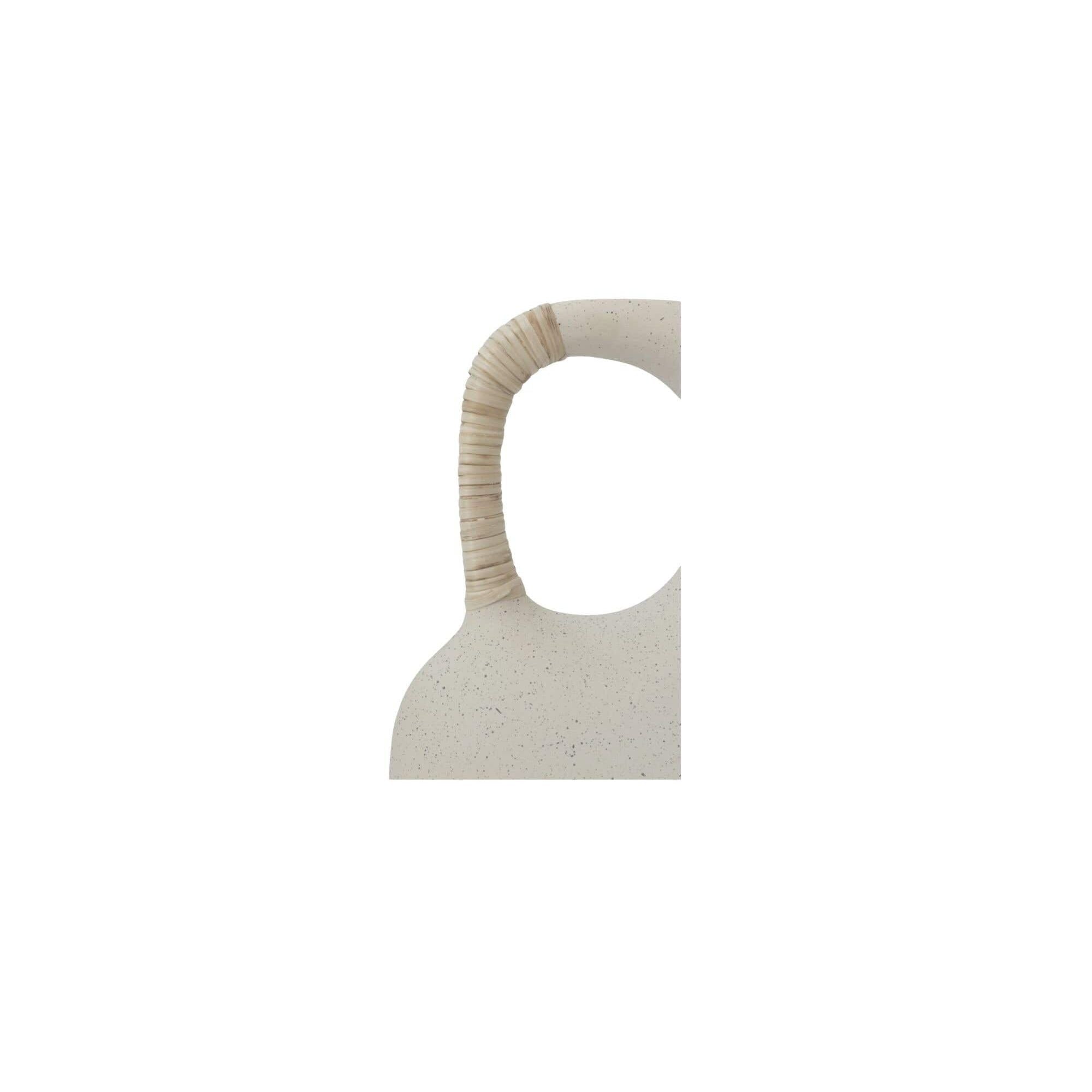 Moe's Home Vila 13In Sculptural Vessel Cream White - Image 3