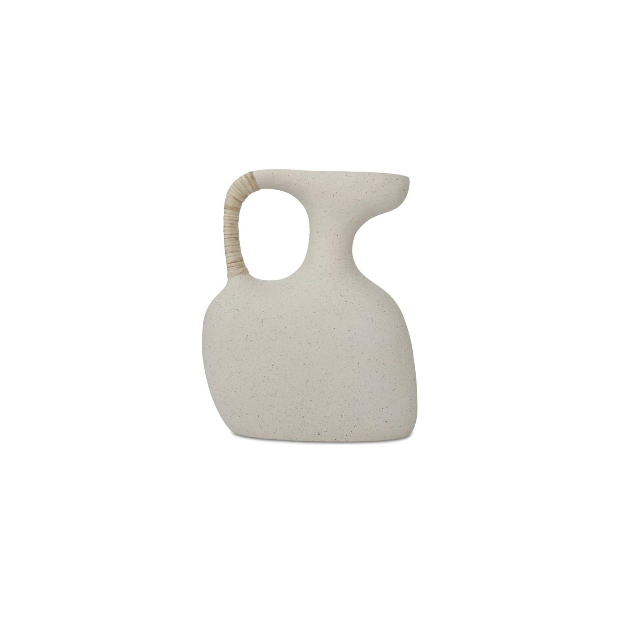 Moe's Home Vila 13In Sculptural Vessel Cream White - Image 1