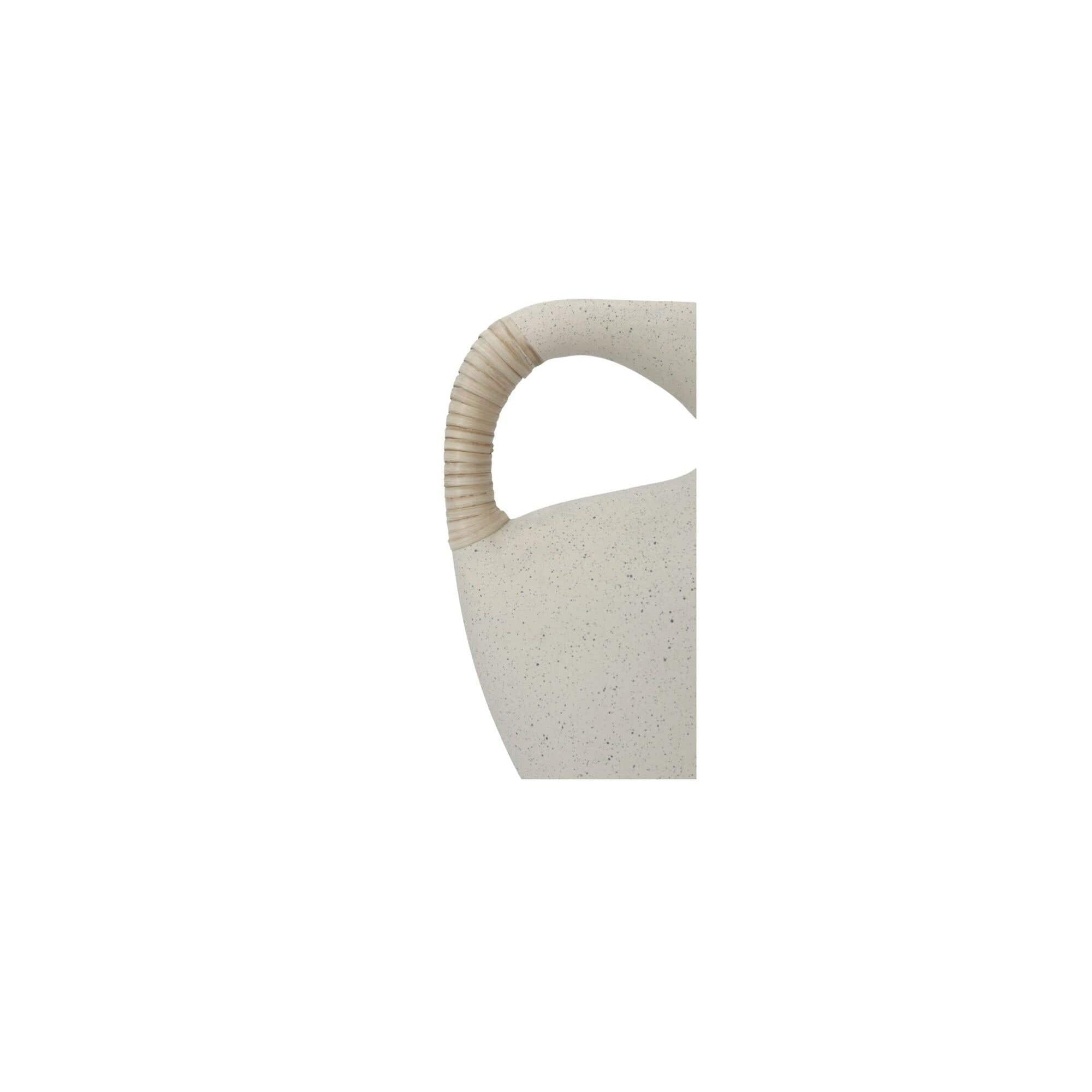 Moe's Home Vila 9.5In Sculptural Vessel Cream White - Image 3