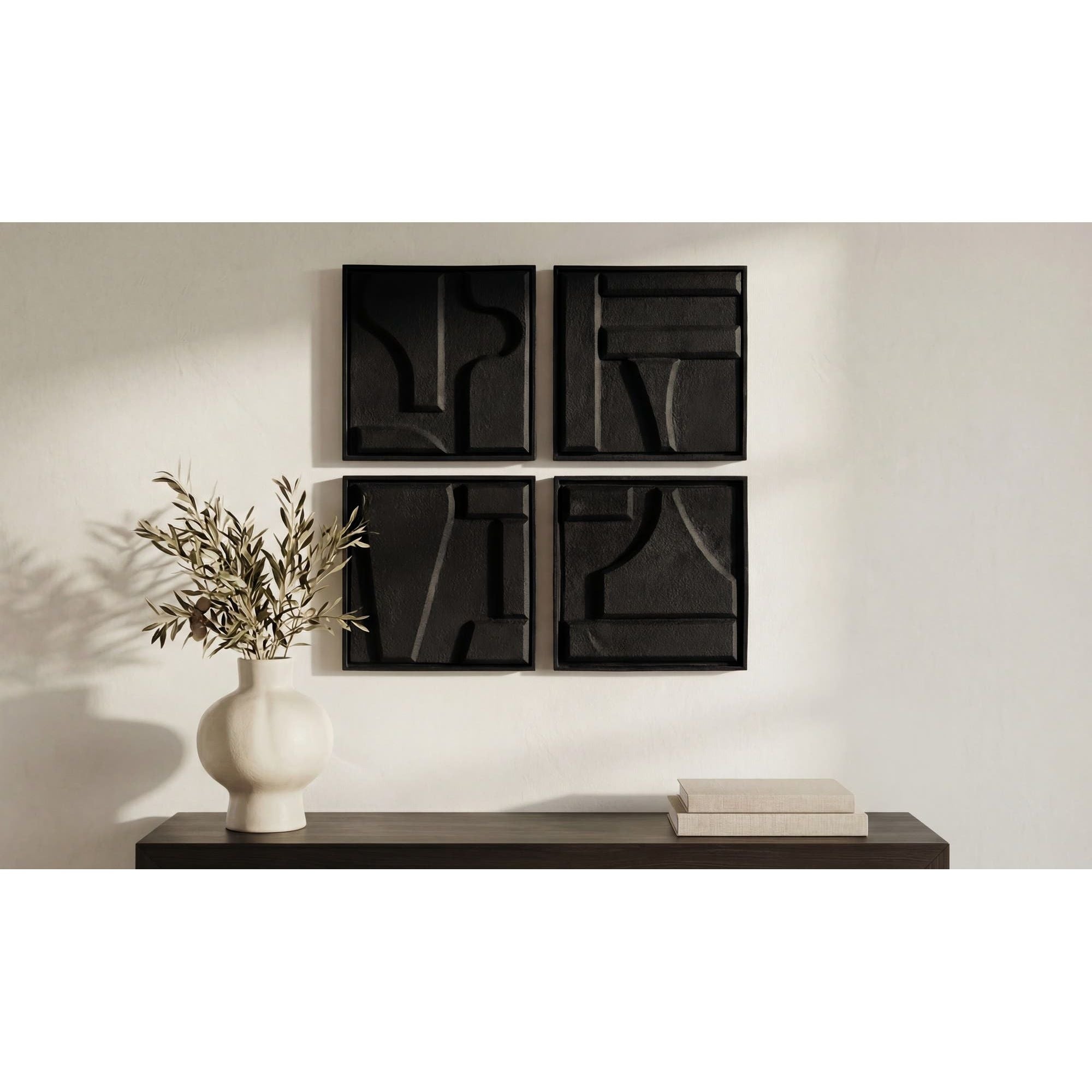 Moe's Home Alva Wall Sculpture-Set Of 4 - Image 2