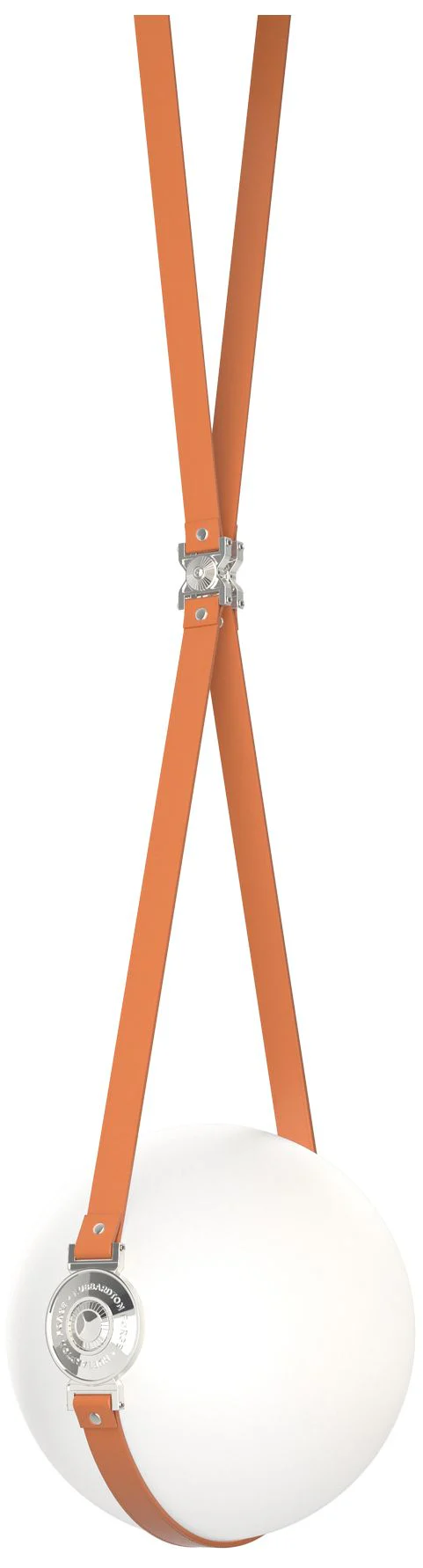 Derby 10.9"W Polished Nickel Branded Plate LED Pendant w/ Chestnut Str - Image 1