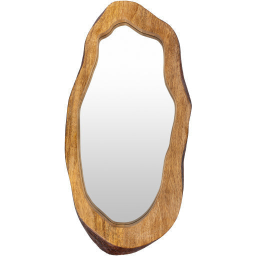 Surya Wall Decor & Mirrors Live Edge Modern Wall Mirror Natural Finish DGE-102 - Image 2