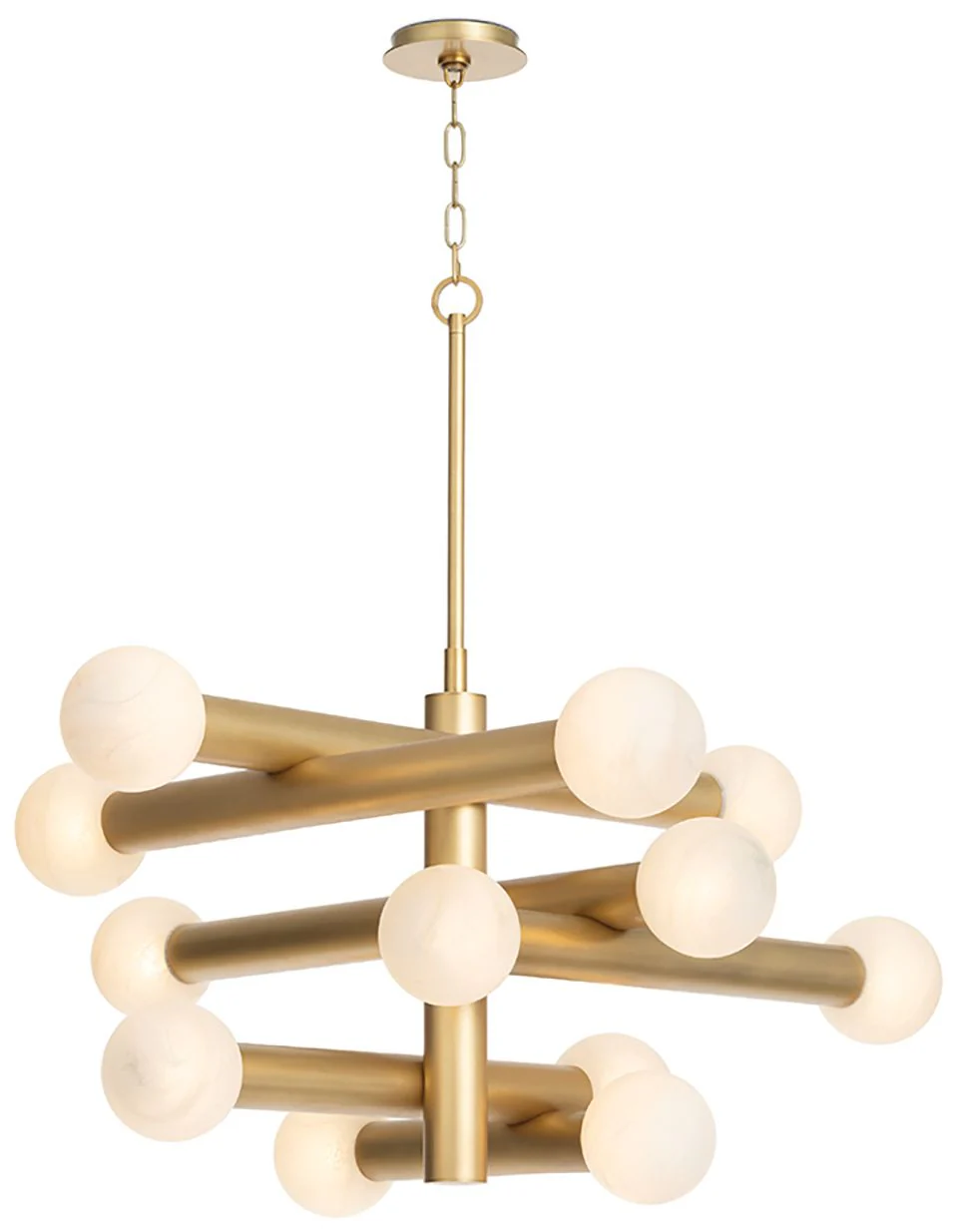 Dion Chandelier (Natural Brass) - Image 1