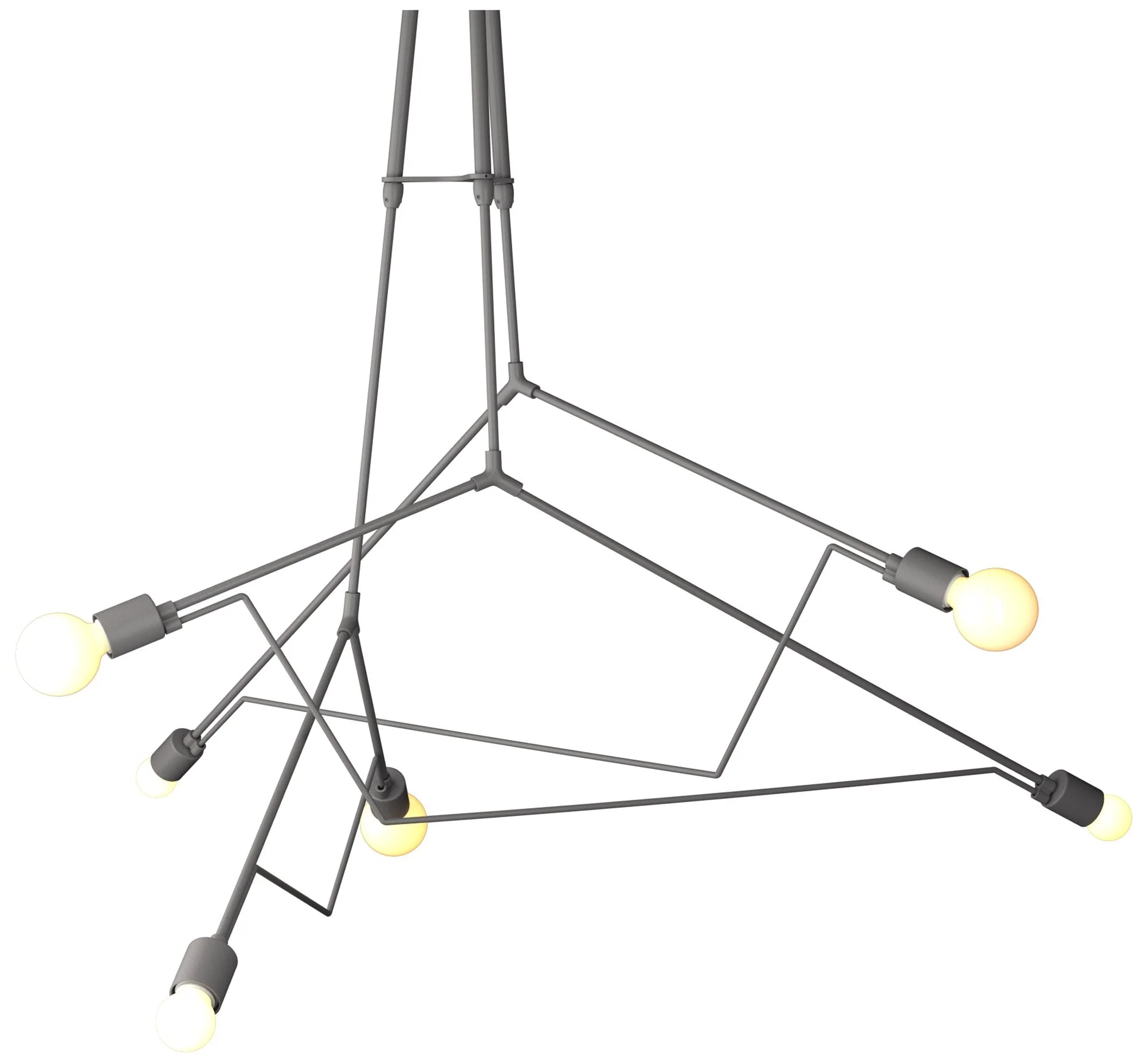 Divergence Outdoor Pendant - Steel Finish - Long - Image 1