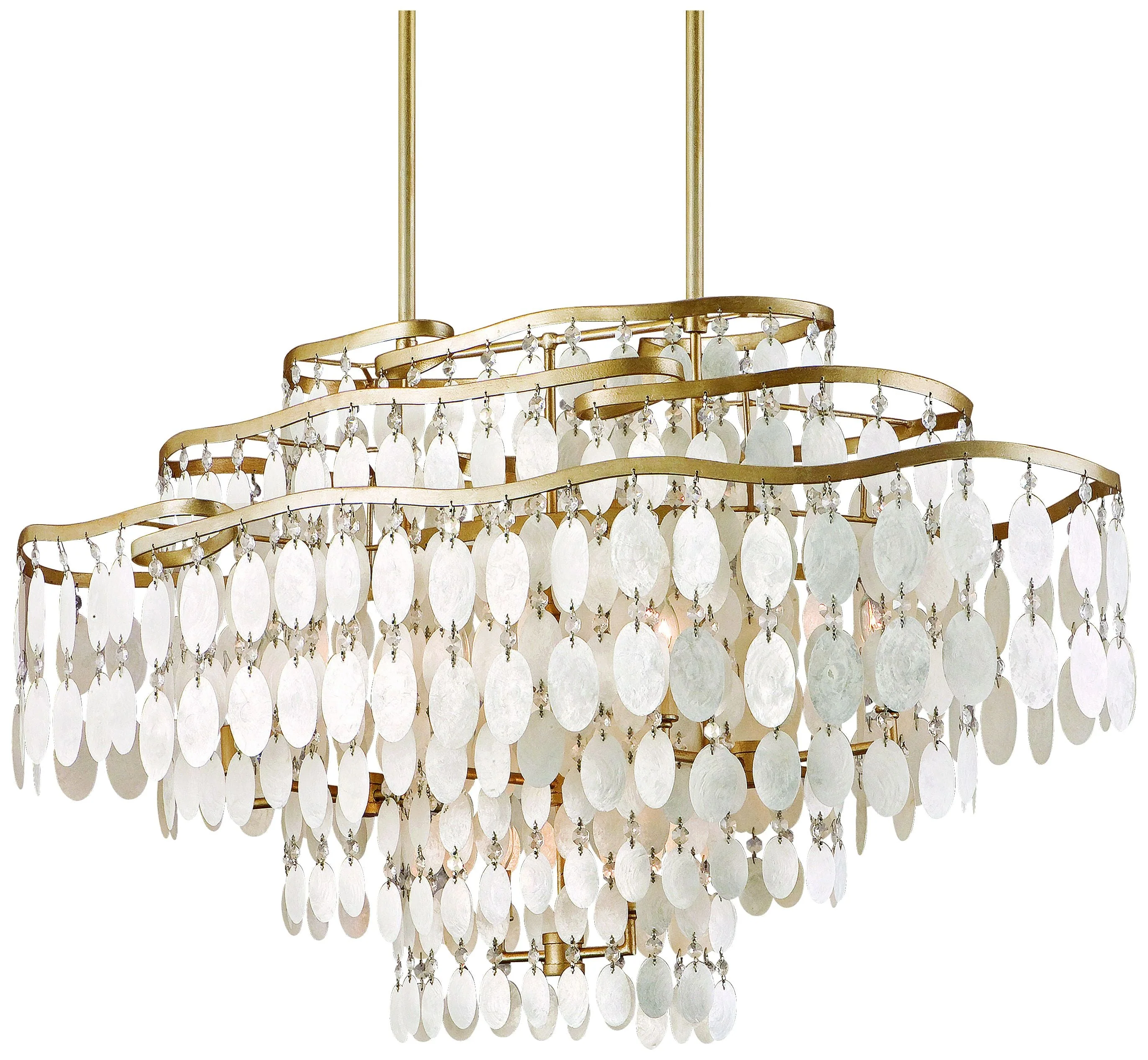 Dolce Capiz Shell 42" Wide Island Light - Image 2