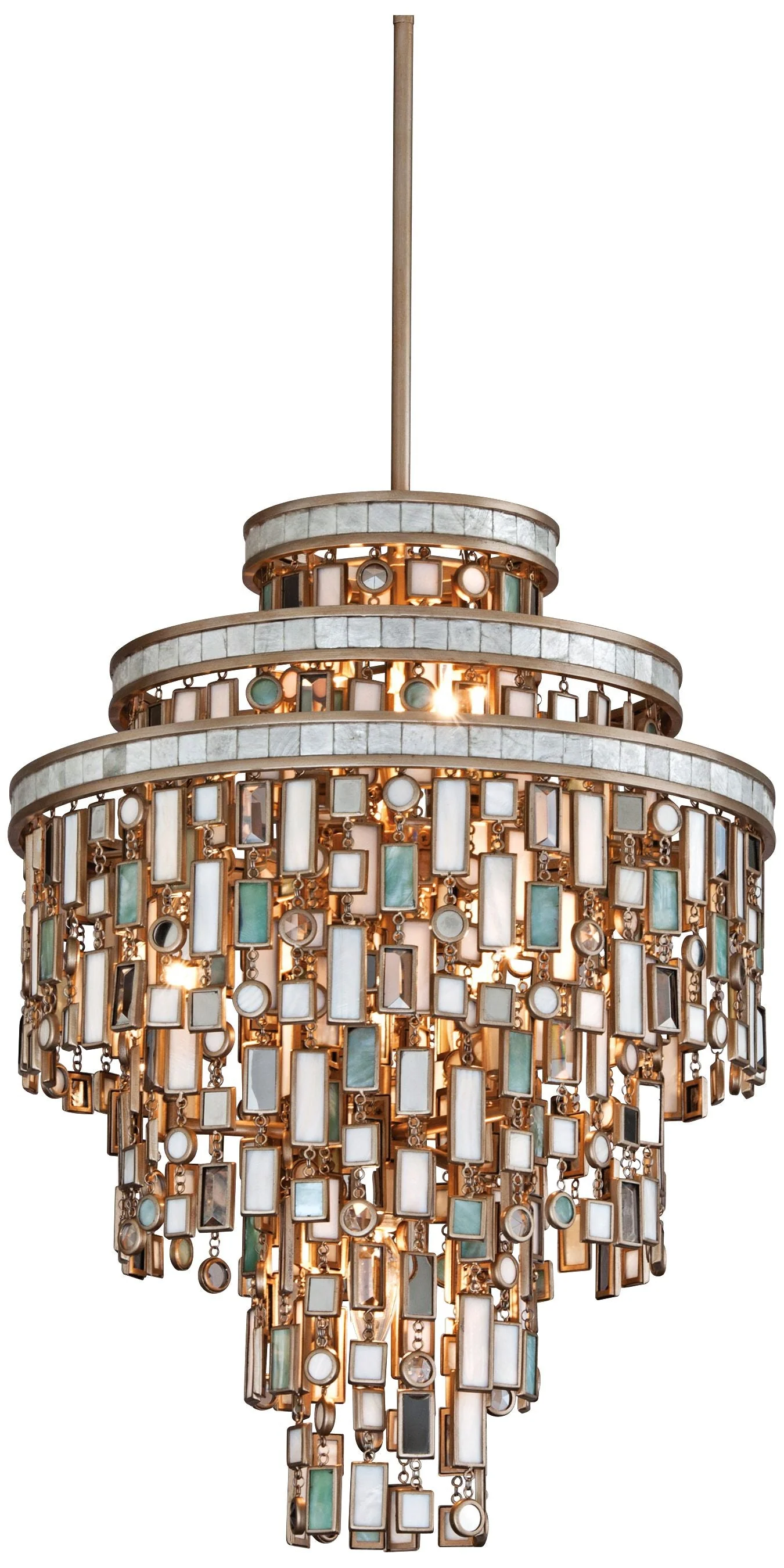 Dolcetti Silver 18" Wide Corbett Pendant Light - Image 2