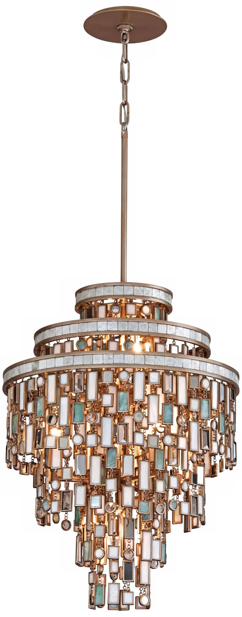 Dolcetti Silver 18" Wide Corbett Pendant Light - Image 3