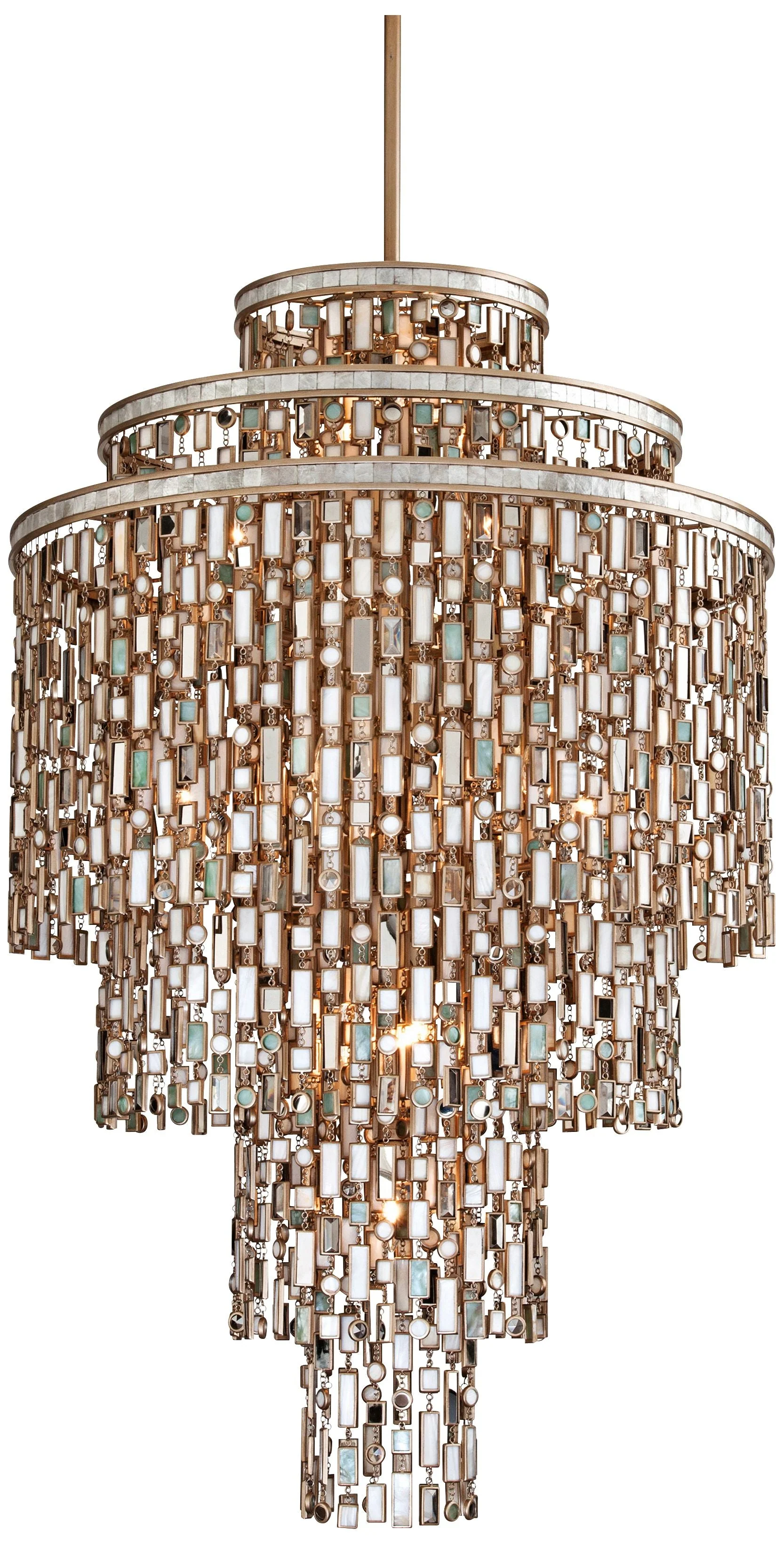 Dolcetti Silver 32" Wide Corbett Pendant Light - Image 2