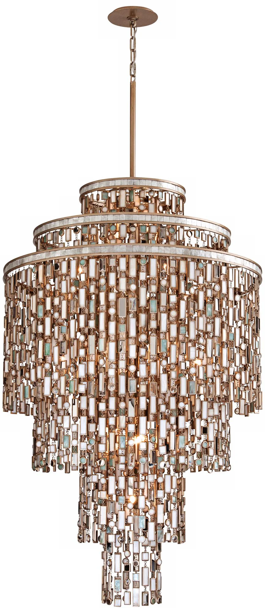 Dolcetti Silver 32" Wide Corbett Pendant Light - Image 3