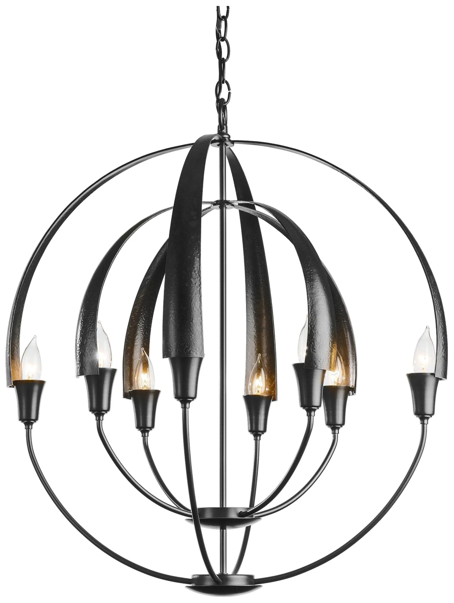 Double Cirque Chandelier - Black Finish - Image 1