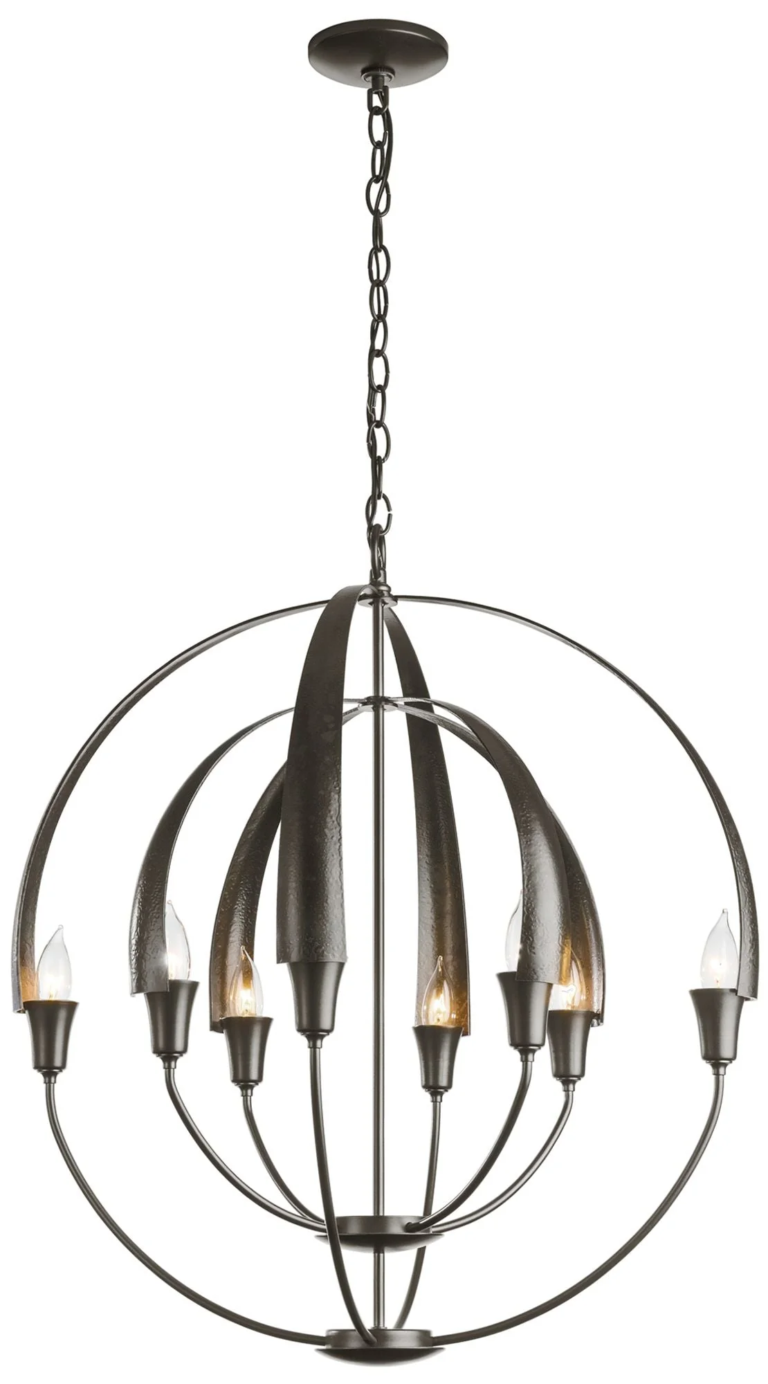 Double Cirque Chandelier - Bronze Finish - Image 1