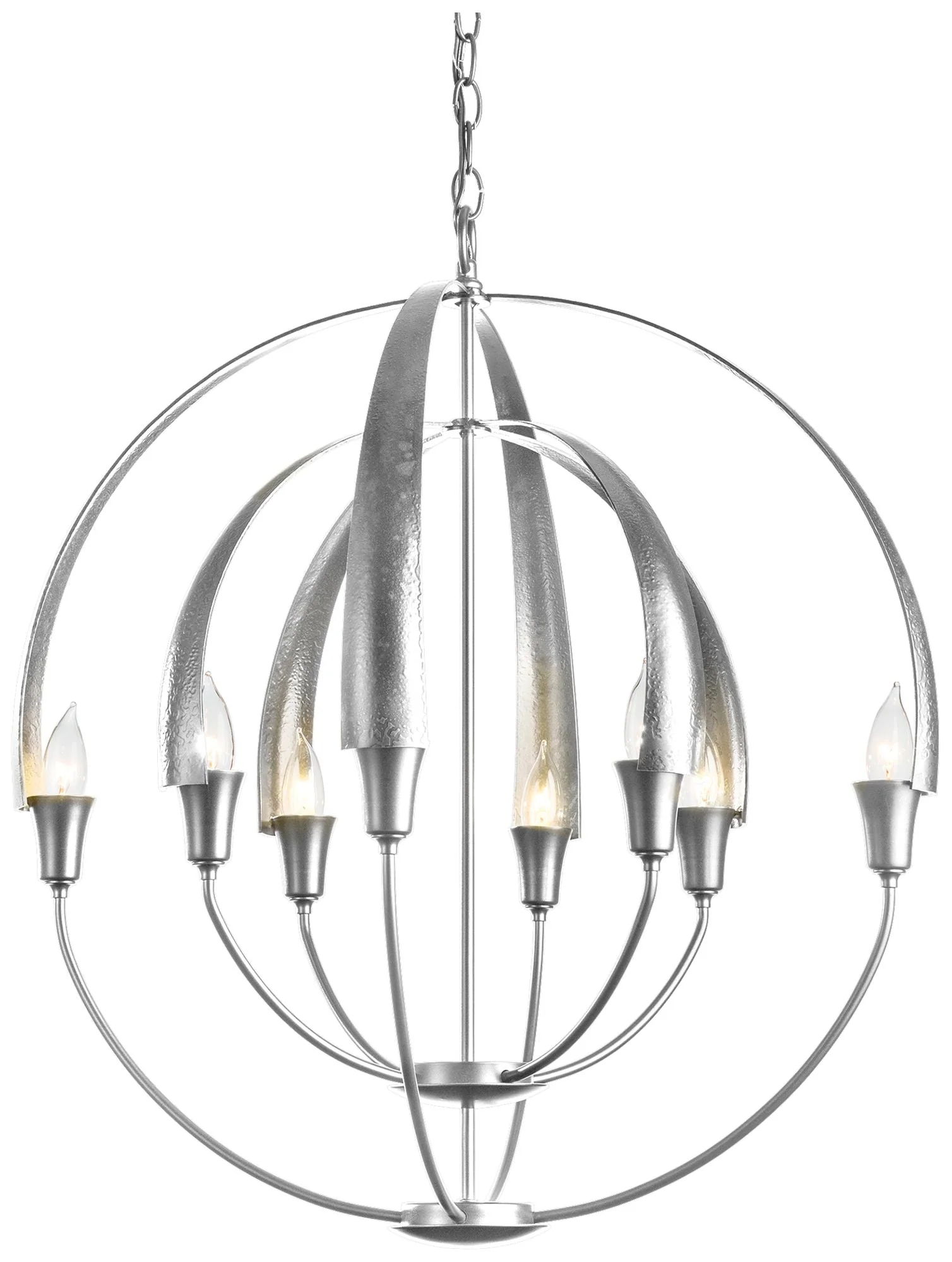 Double Cirque Chandelier - Sterling Finish - Image 1