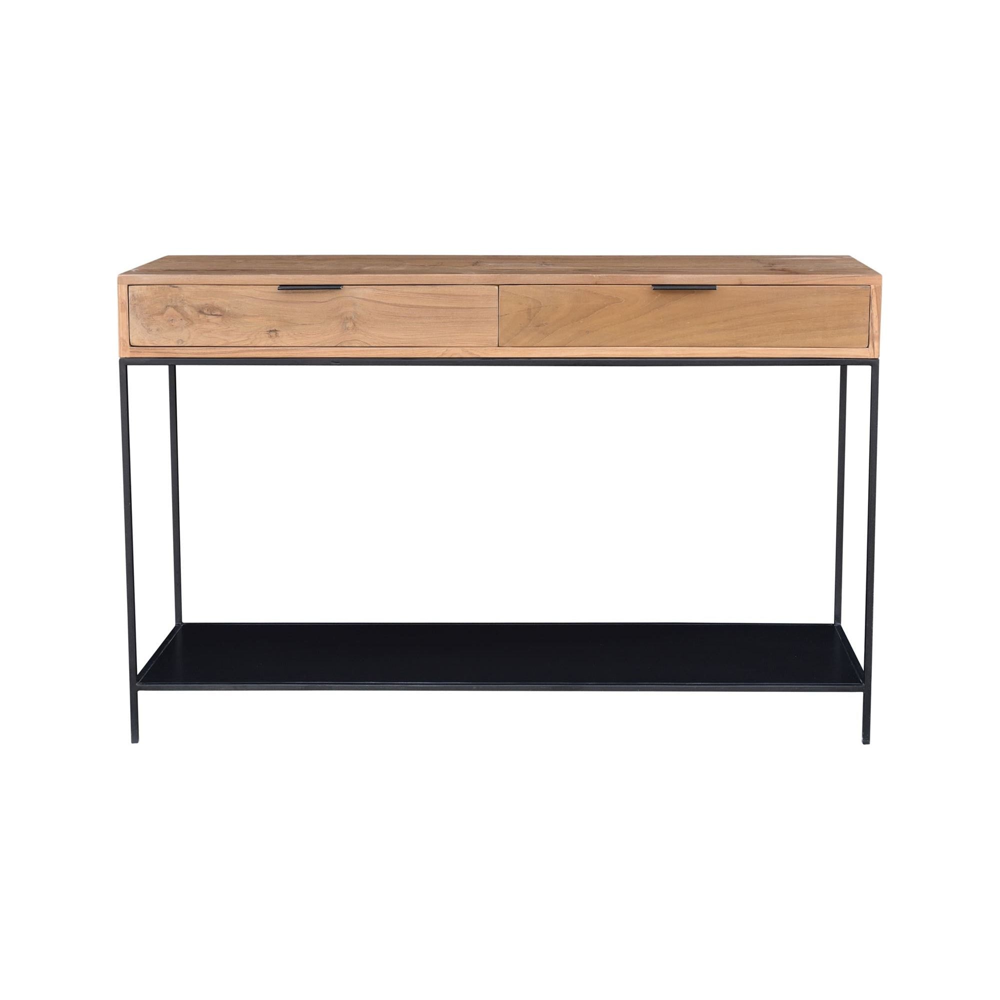 Moe’s Home Collection Joliet Teak Wood Console Table - Image 1