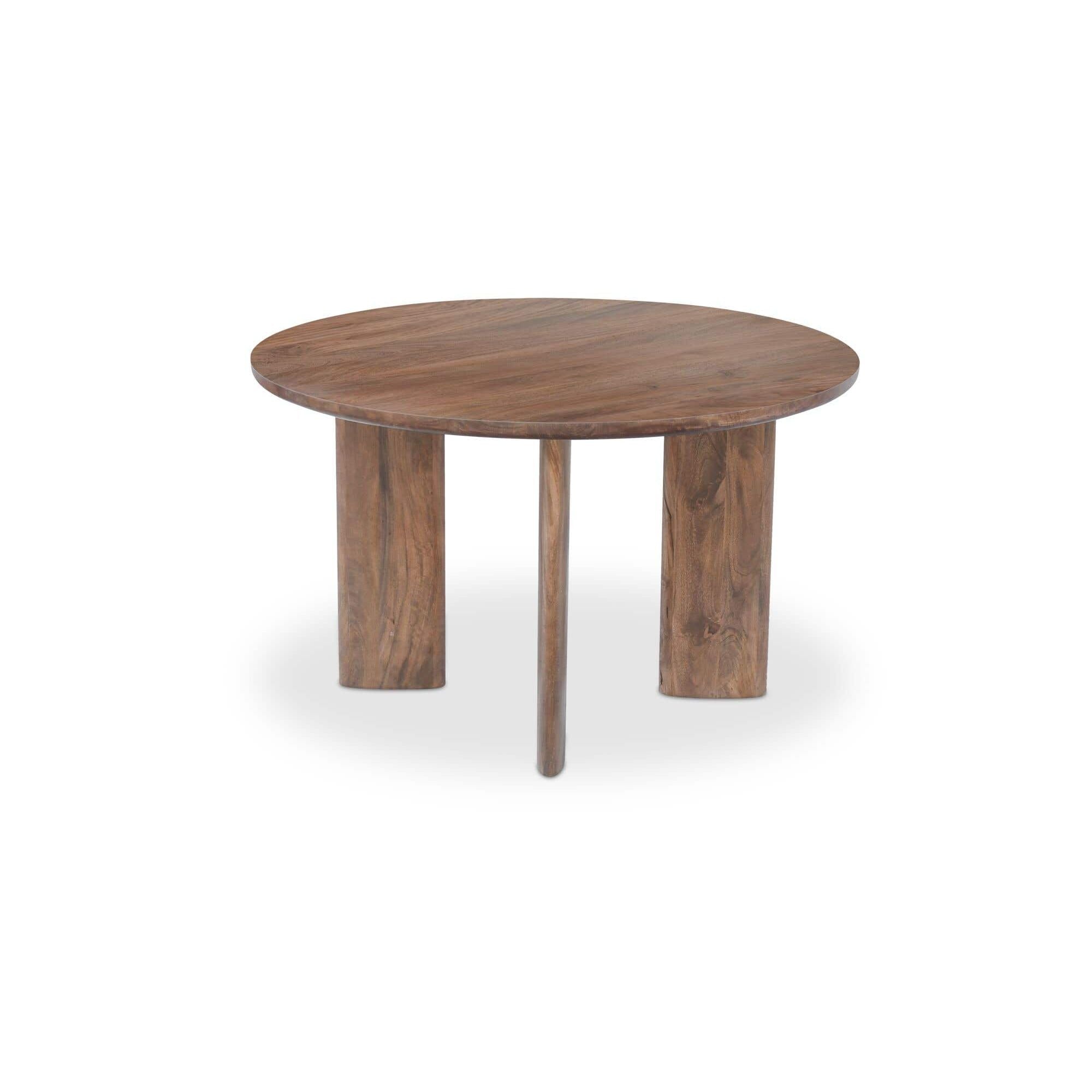 Moe’s Home Lia Round Dining Table Dark Brown