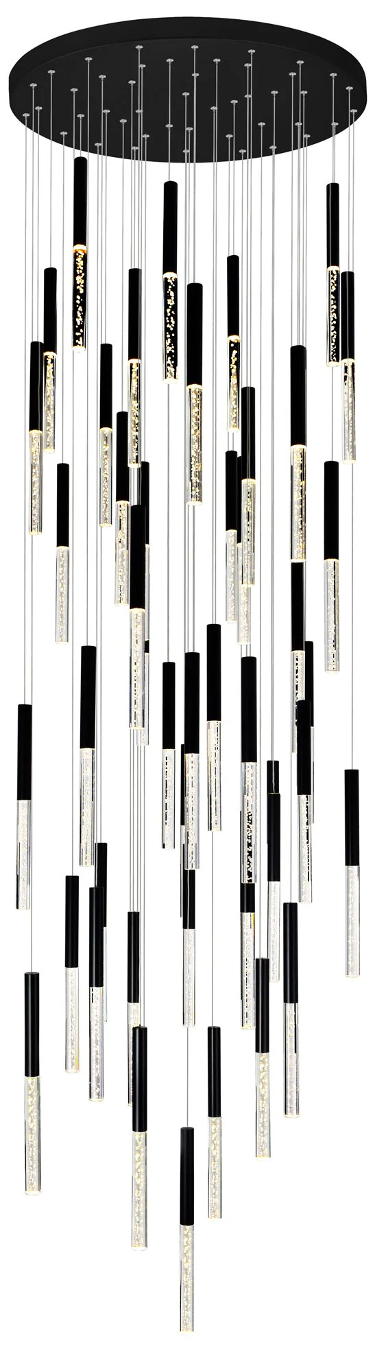 Dragonswatch LED Integrated Chandelier with Black Finish - Image 1