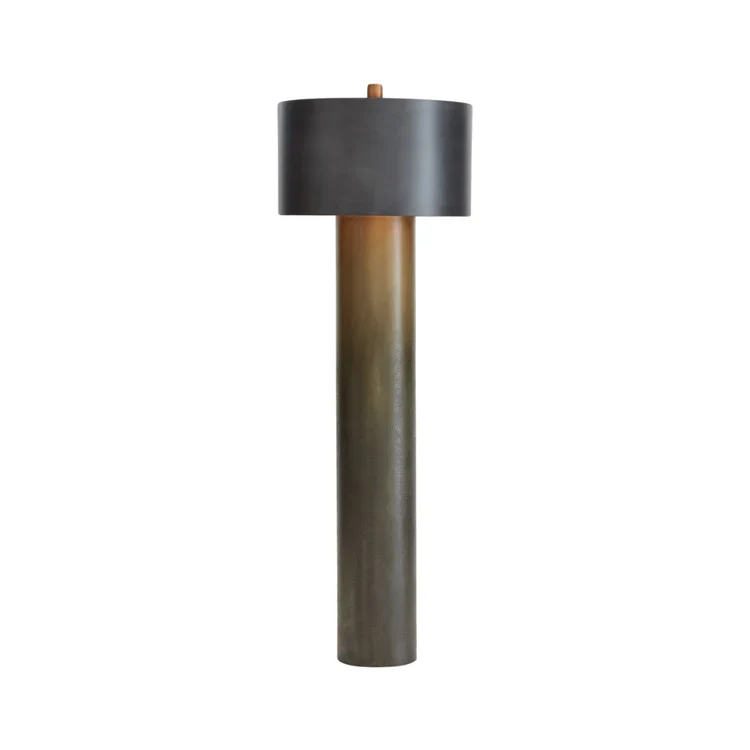 Tortoise Drum Floor Lamp