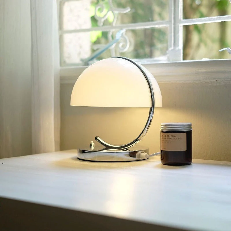 NovaOrb Retro Space Age Table Lamp – Futuristic Glow for Home and Office - Image 1